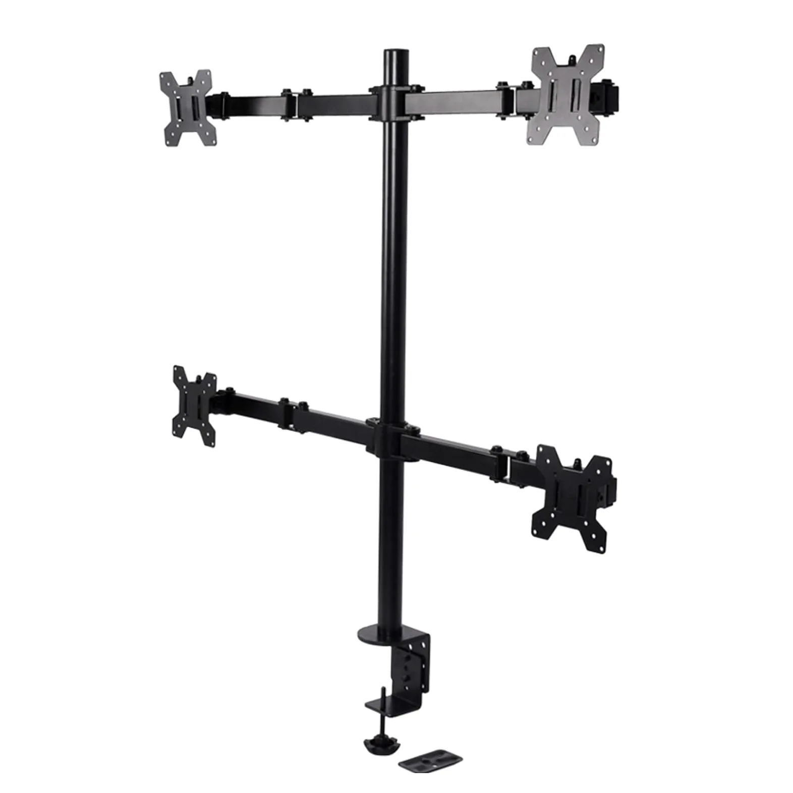 Supporto per monitor da 4 monitor, supporto per monitor da 9 kg (carico singolo braccio), adatto per schermi piatti fino a 27 pollici