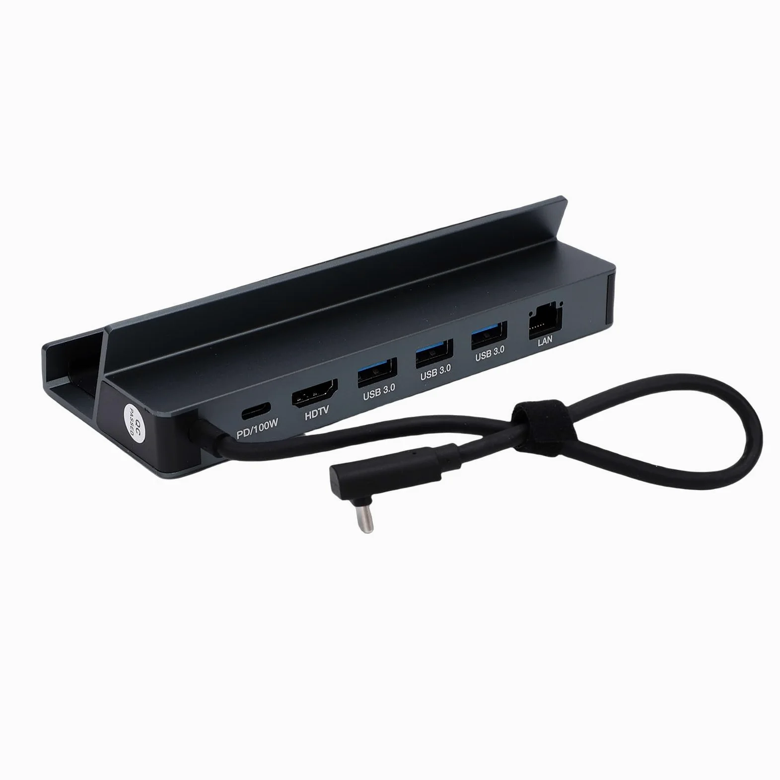 Annadue Dock 6 in 1 per Console di Gioco, Docking Station Ultra HD 4K 60Hz con PD HDMI Gigabit Ethernet 100W PD Ricarica Porte USB A 3 0
