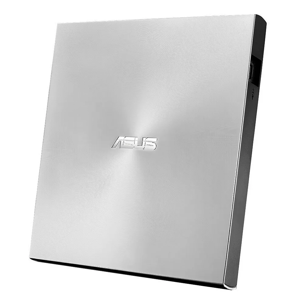 Asus Masterizzatore Esterno ZenDrive U7M (SDRW-08U7M-U/SIL), Lettore CD/DVD, compatibile con Windows e Mac OS, Argento