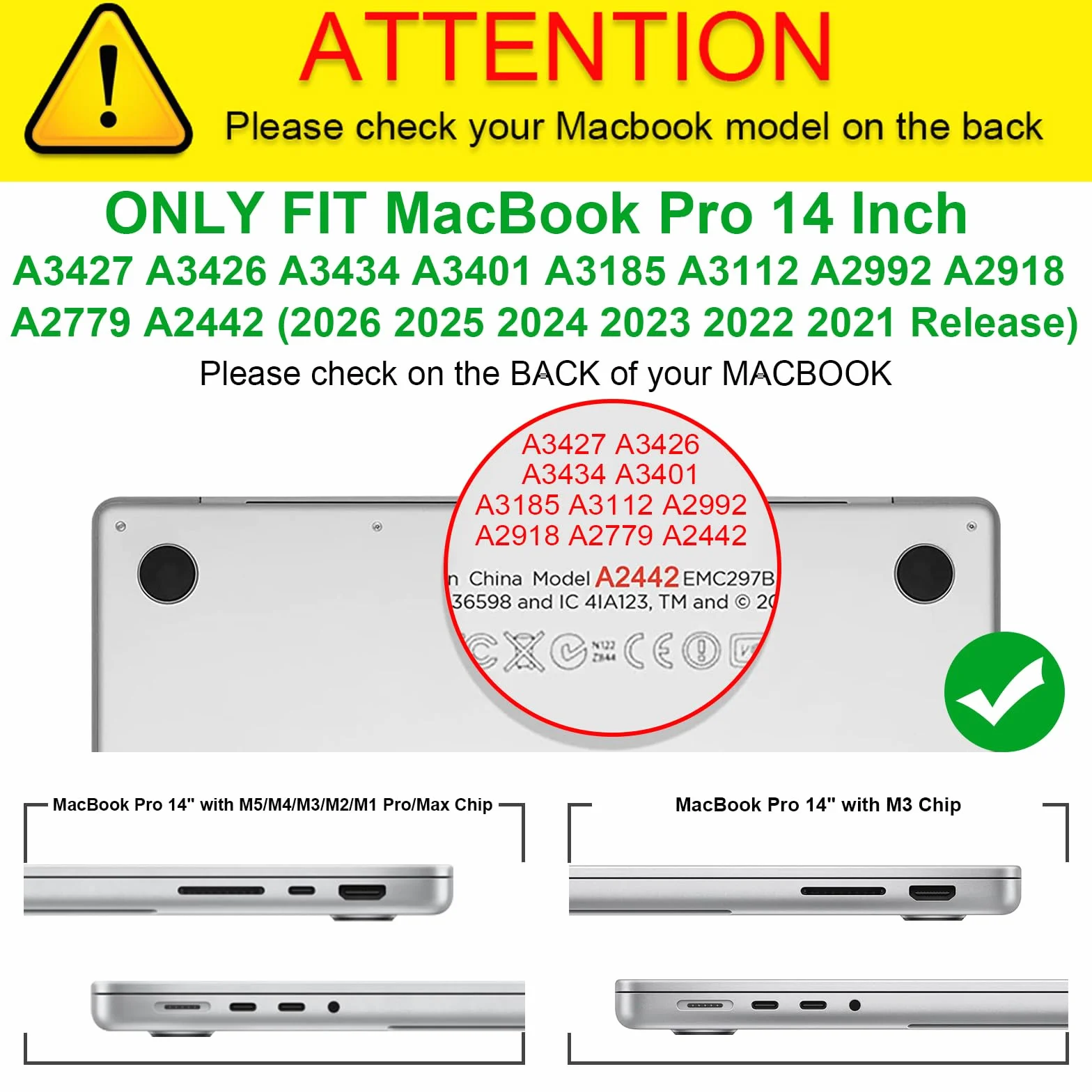 FINTIE Custodia Compatibile con MacBook Pro 14 Pollici M5 M4 M3 M2 M1 Pro/Max (2026-2021, A3426 A3427 A3434 A3112 A3401 A3185 A2992 A2918 A2779) - Antiurto Robusto Case Rigido Cover, Tras (Glitter)