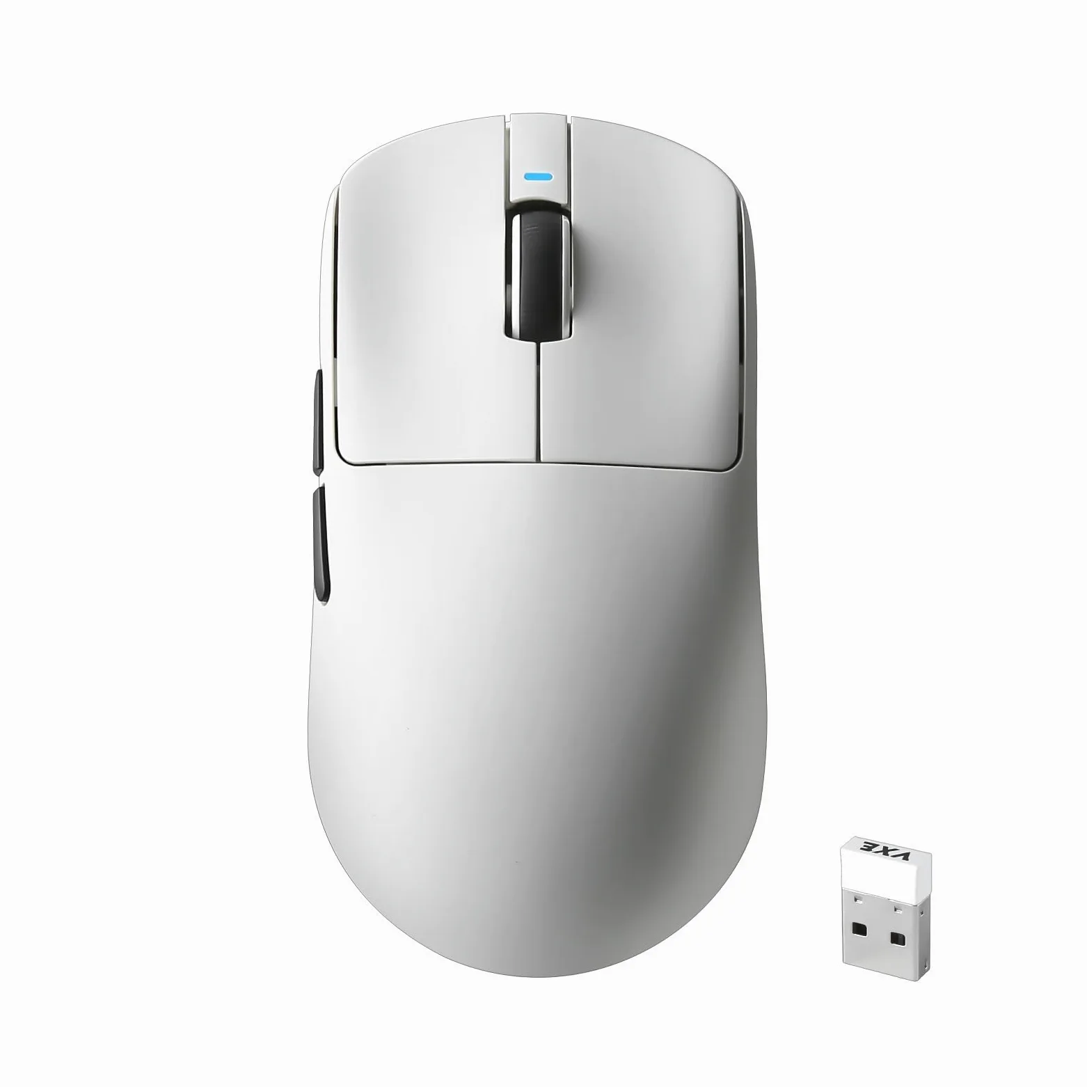 R1 SE+ Mouse da gioco wireless, 18000 DPI, sensore PAW3395SE ad alta precisione, leggero 55 g, tre modalità di connessione, mouse ergonomico programmabile, adatto per laptop/PC/Mac (bianco)