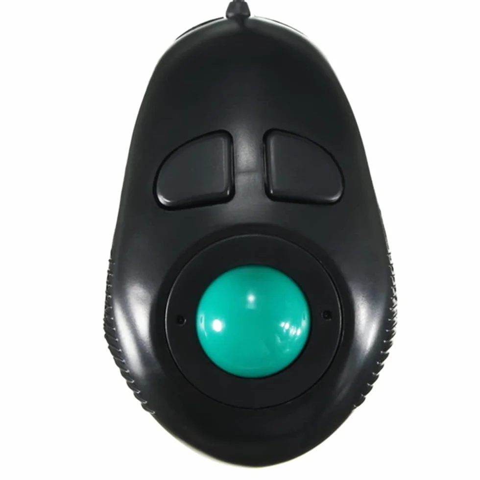 Generico Nuovi mouse con impugnatura a dito, 4DB Mini mouse con trackball Mouse cablati con controllo del pollice portatile Per computer PC Adatto a utenti mancini e destrorsi
