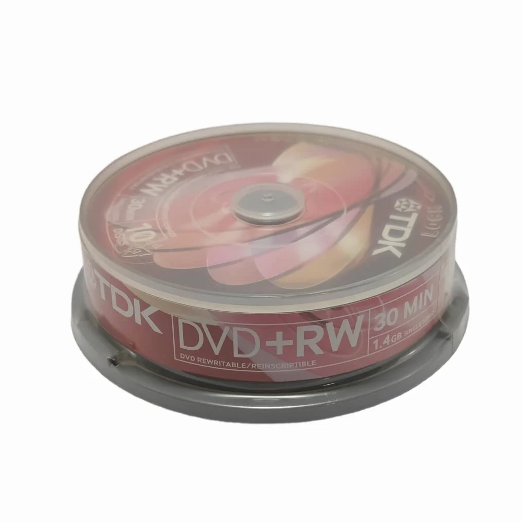 TDK - 8cm - Pack 10 Dvd+Rw 1,4 Gb caja rosa