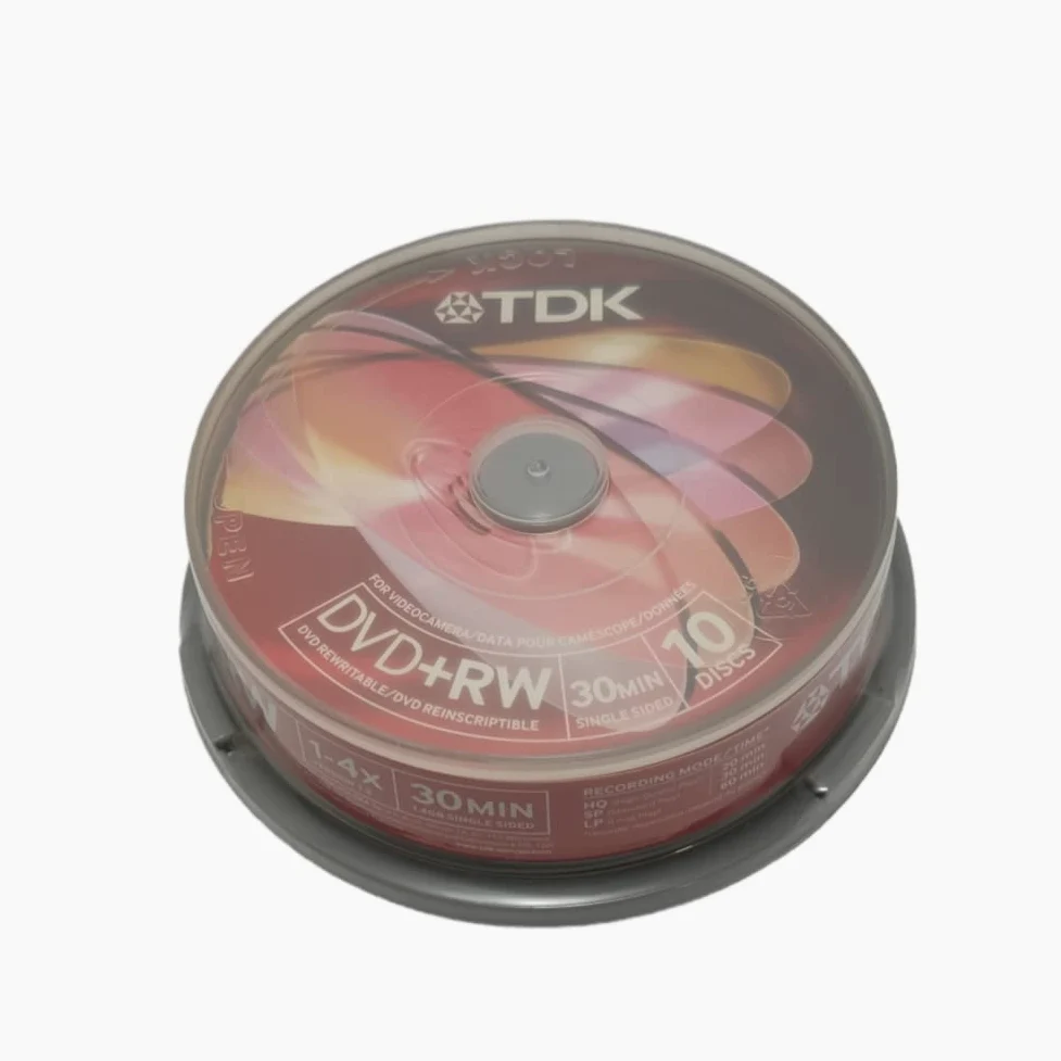 TDK - 8cm - Pack 10 Dvd+Rw 1,4 Gb caja rosa