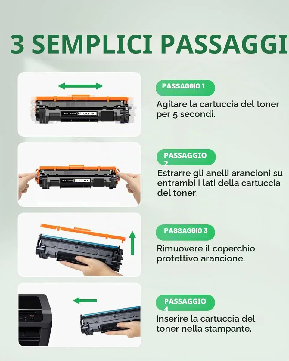 colorfly 44A CF244A cartucce toner compatibili per hp 44A CF244A per Laserjet Pro MFP M15a M28a M28w M15w