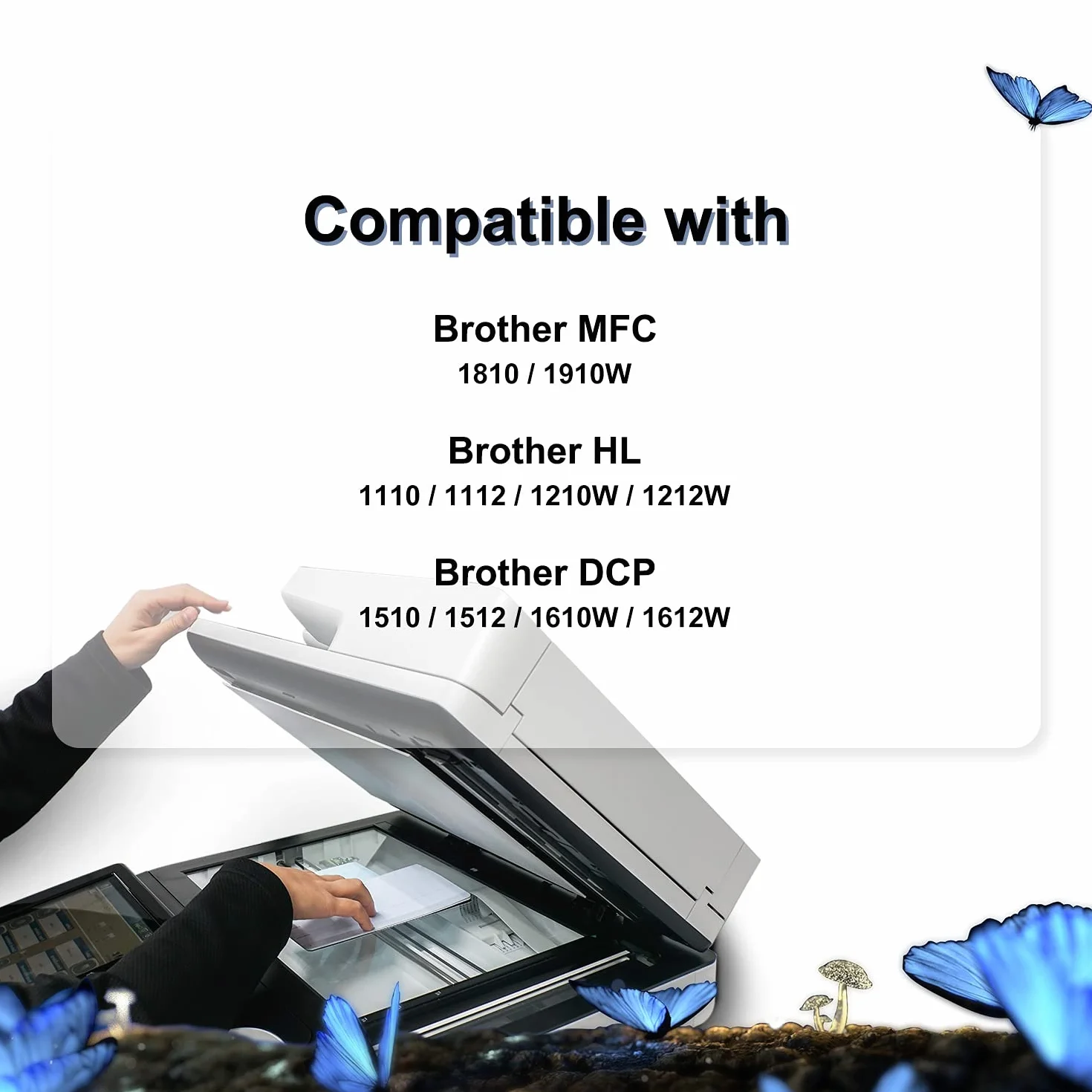 LOSMANN DR1050 Tamburo Compatibile per Brother DR-1050 DCP-1510 per Brother HL-1110 HL-1210W HL-1112 HL-1212W DCP-1510 DCP-1512 DCP-1610W DCP-1612W MFC-1810 MFC-1910W (1x Tamburo)
