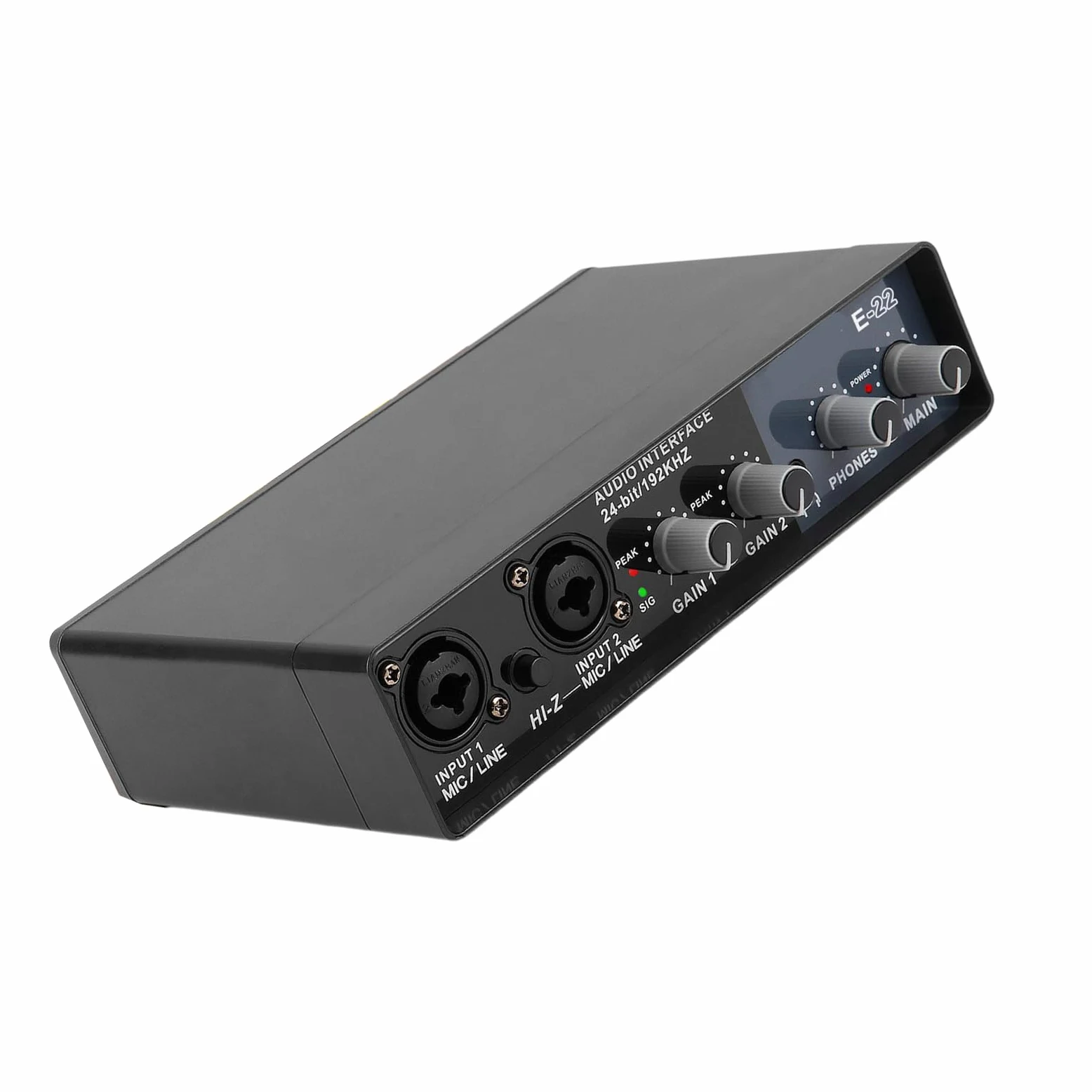 Scheda audio musicale USB di grado studio con frequenza di campionamento 24 bit 192 khz per musicisti ed emittenti che catturano una chiara connessione in streaming