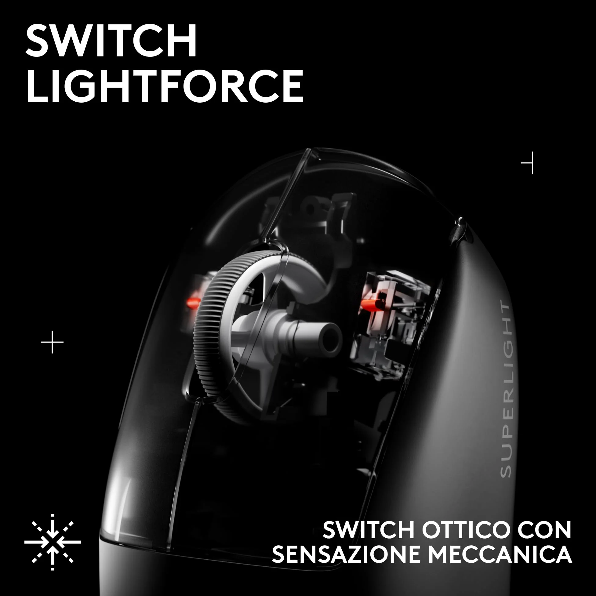 Logitech G PRO X SUPERLIGHT 2 SE mouse gaming wireless, mouse Pro-Grade da 60 g con 5 pulsanti programmabili, sensore a 44.000 DPI, >888 IPS, velocità di aggiornamento 1 kHz, USB-C, PC/Mac - Bianco