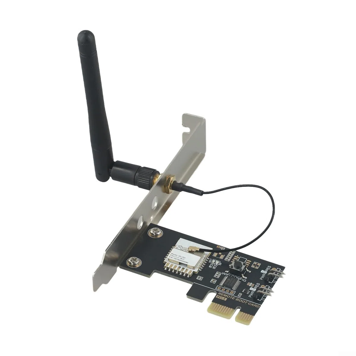 Scheda di avvio remoto Wi-Fi PCIE per PC, Smart Home Boot Controller con controllo app, compatibile con Alexa e Google Home, scheda di accensione WiFi da 2,4 GHz per torre desktop, nero