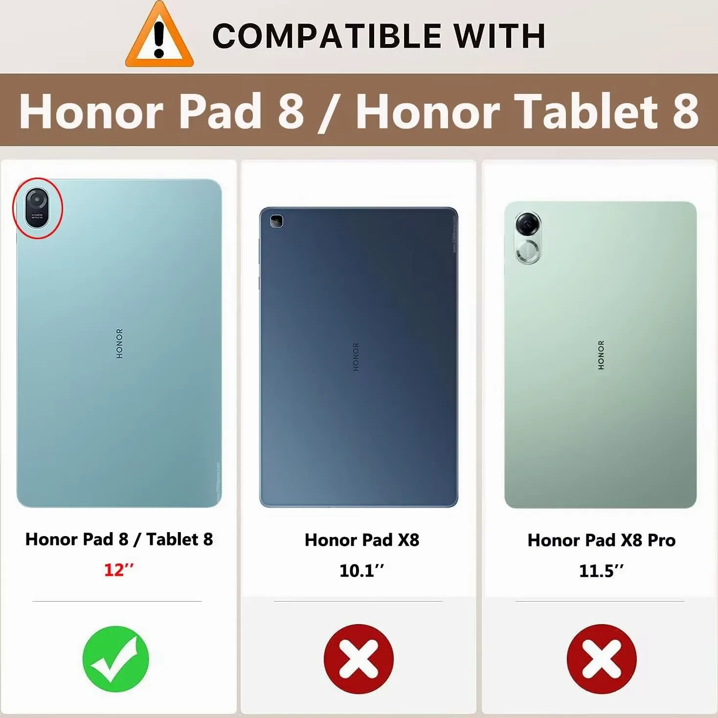 Copertura della tastiera senza fili Bluetooth per Honor Pad 8 / Honor Tablet 8 (12 pollici), custodia della tastiera e mouse Trackpad