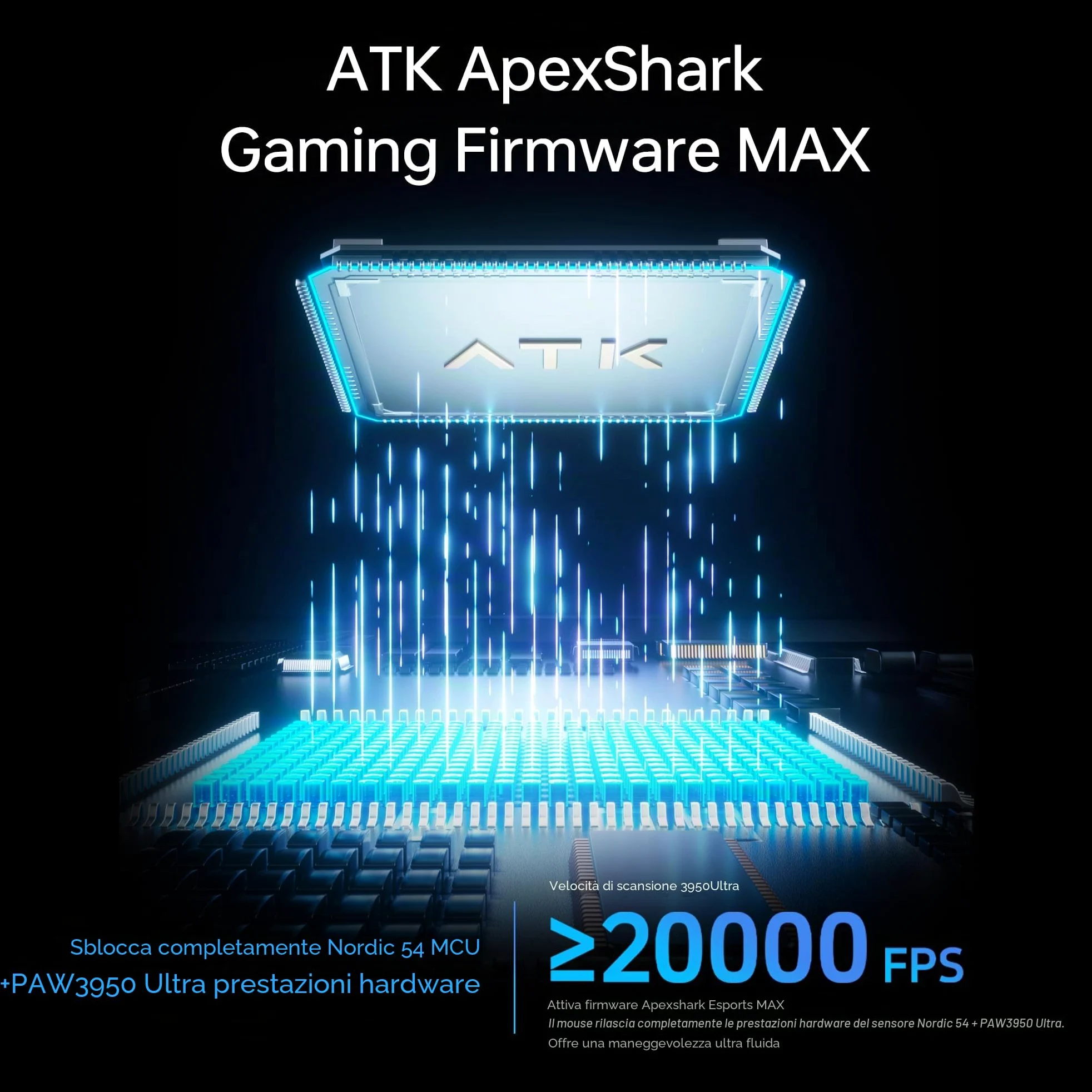 ATK F1 V2 Ultimate kabellose Gaming-Maus, 8K-Polling, ultraleicht - schwarz (12010466)