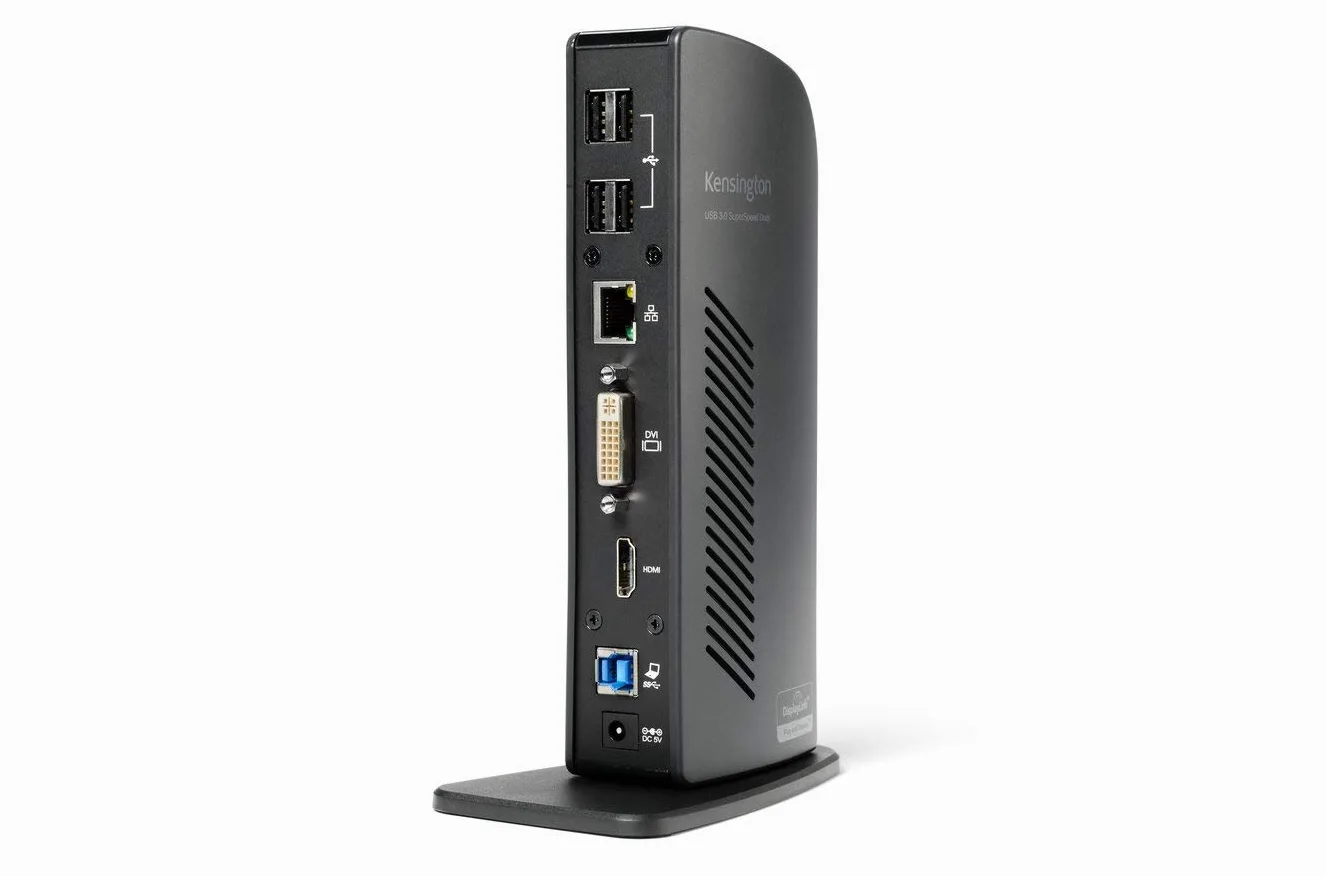 Kensington K33972EU Docking Station Universale USB 3.0 SD3500v, per Doppio Monitor, con Porte Video DVI, HDMI e VGA