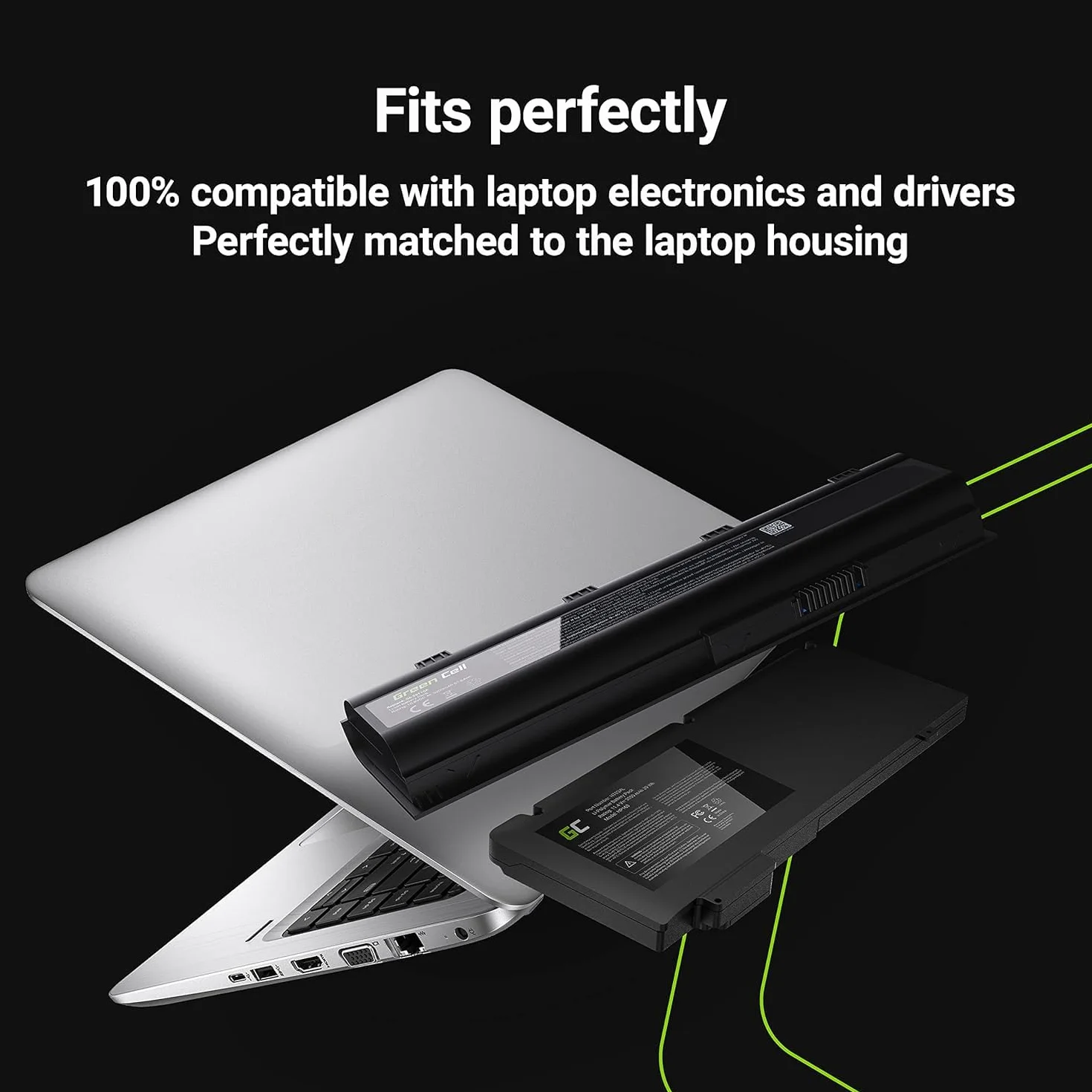 Green Cell L17C3P52 L17L3P52 L17M3P53 L17M3P54 Batteria per Lenovo ThinkPad L480 L490 L580 L590 L14 L15 Gen 1 Gen 2 Portatile (4100mAh 11.1V Nero)