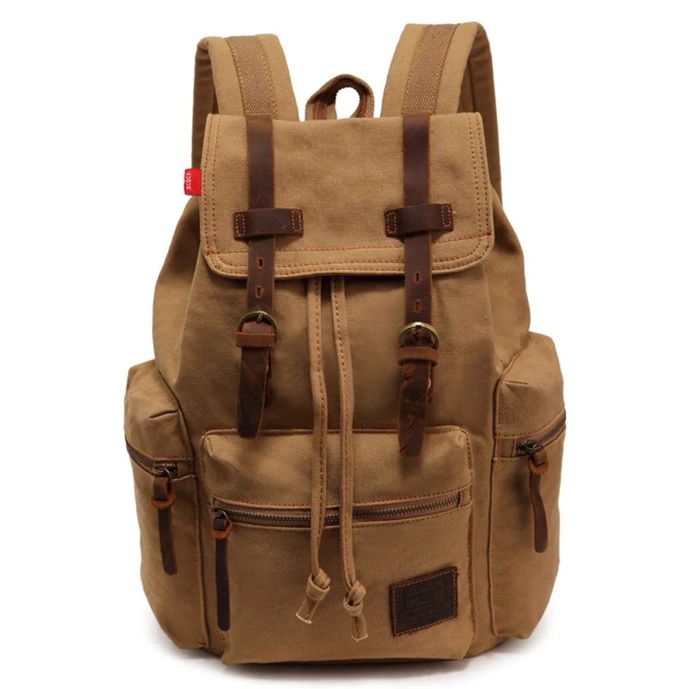 YuHan Zaino in tela unisex vintage casual per computer portatile MacBook zaino scuola scuola scuola zaino in tela