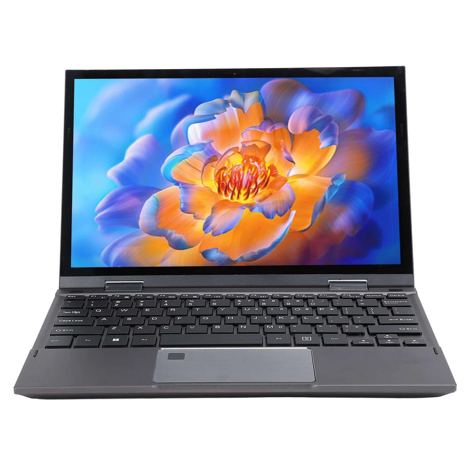 Laptop da 10,95 Pollici, Computer Portatile Portatile con Ribaltamento a 360 Gradi, DDR5 16G, SSD 512G, Display IPS 2K, Tastiera Retroilluminata, Laptop Tradizionale (Spina