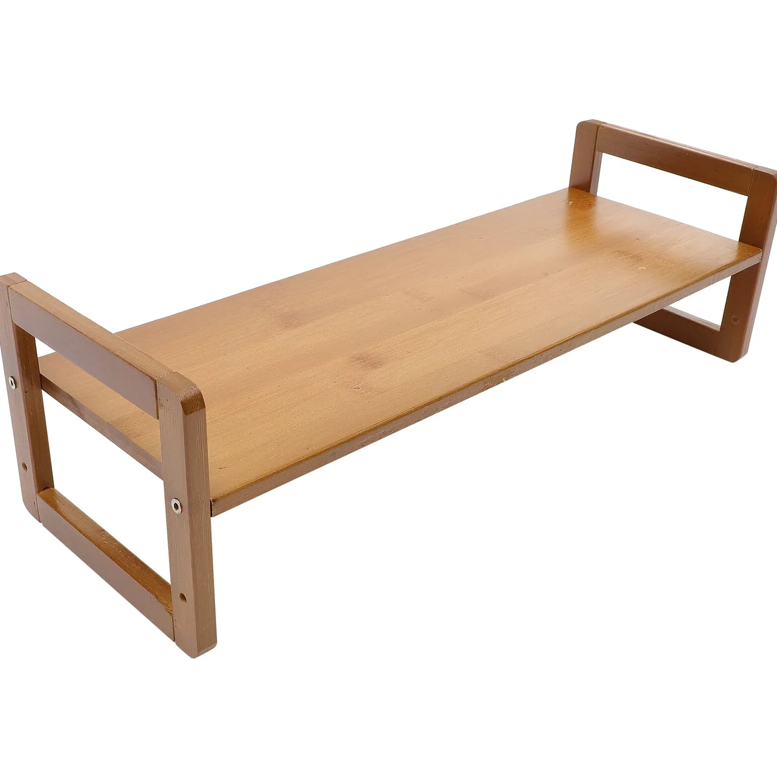 BESPORTBLE Supporto Monitor da Scrivania in Legno con Rialzo Ergonomico per Laptop e Mensola Porta Portatile Alza Monitor Fisso per Casa e Ufficio Organizzatore Desktop Resistente e