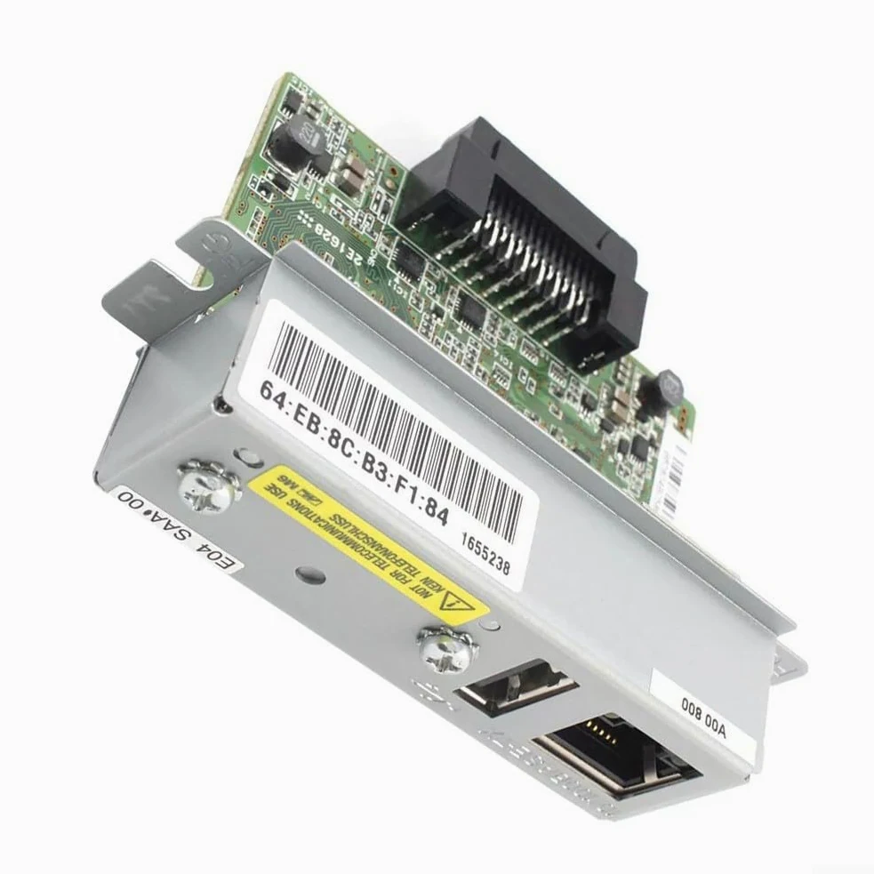 Scheda di rete della stampante UB-E04 Interfaccia Ethernet C32C881008 per TM T88VI T88V T70II U220 H6000 Velocità di trasferimento dati 100Mbps