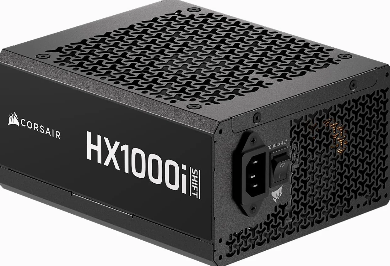 CORSAIR HX1000i SHIFT Alimentatore ATX completamente modulare – Nero | Hub di sistema iCUE LINK integrato, cavo nativo 12 V 2x6, ATX 3.1 e PCIe 5.1, Cybenetics Platinum