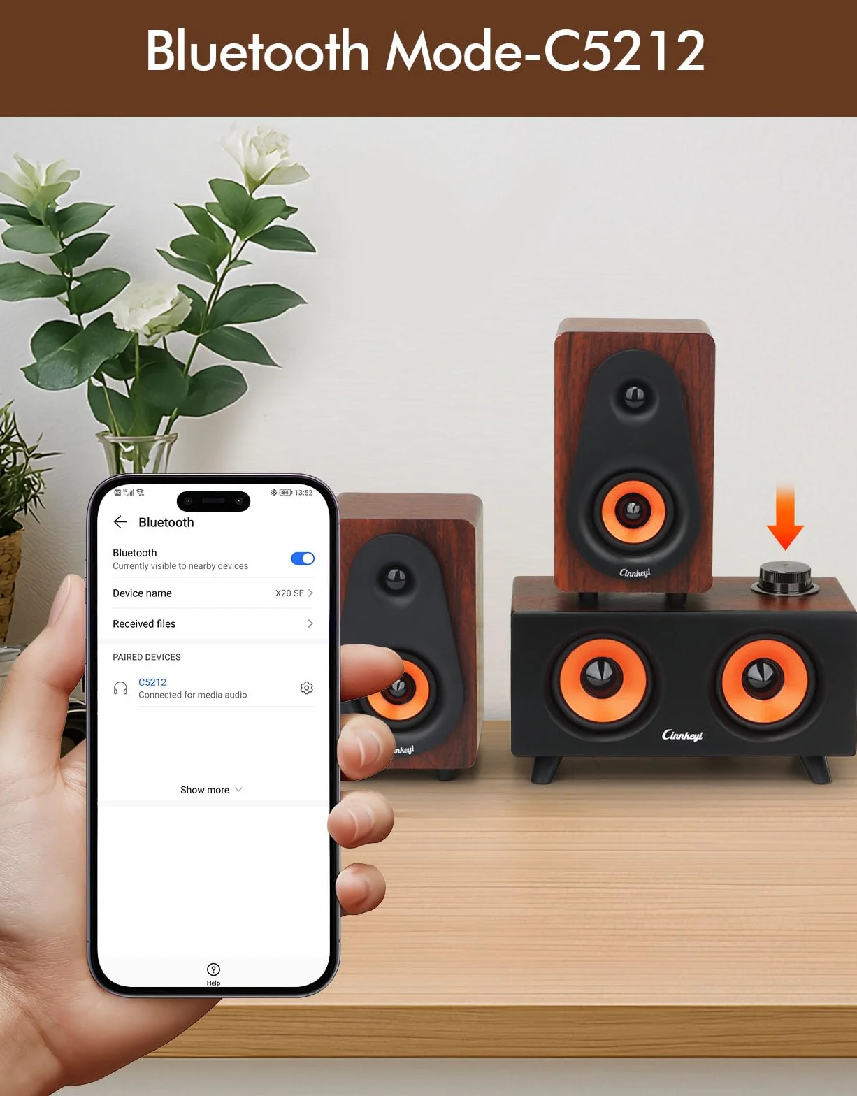 2.1 Altoparlante per computer con subwoofer, altoparlante stereo doppio, Bluetooth/USB Dual Mode, controllo volume, sistema audio desktop per computer portatile/PC