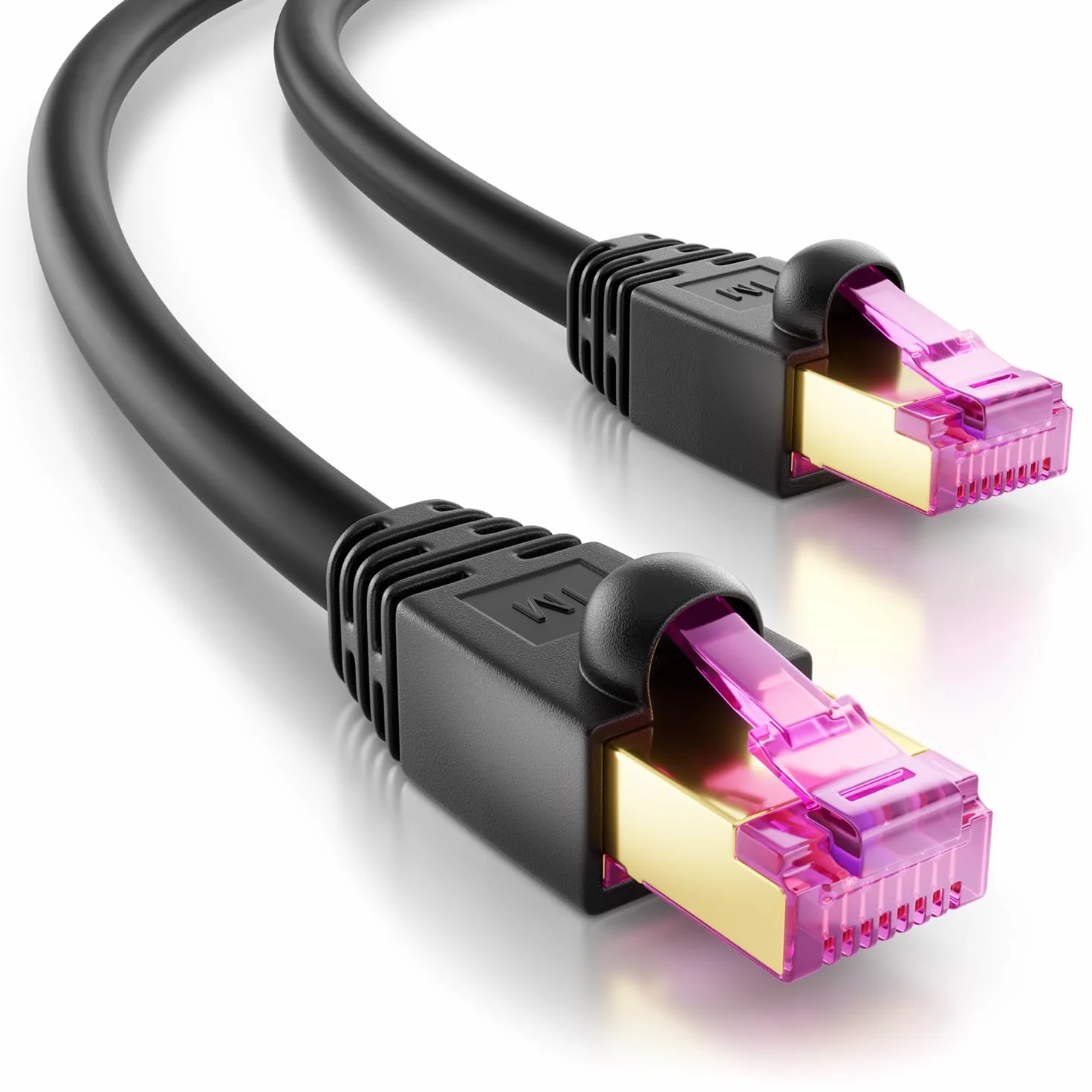 deleyCON 15m CAT7 Outdoor per Esterno (10 Gbit/s, 600 MHz, Schermatura S/FTP, Rame) RJ45 Connettore Ethernet LAN DSL Patch - Resistente alle Intemperie - per PC, TV, Telecamera, PoE, Campeggio