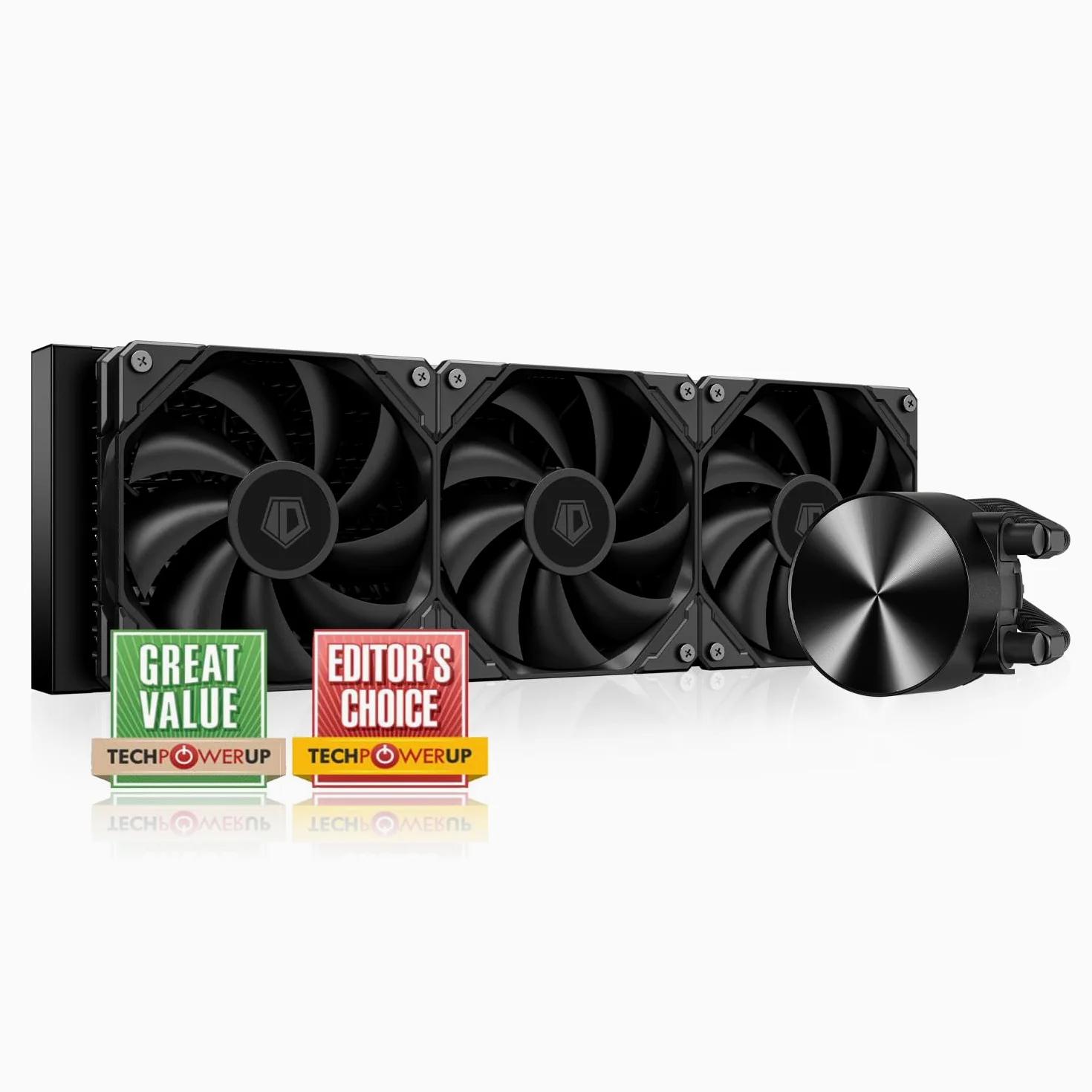 ID-COOLING FX360 PRO - Raffreddatore liquido per CPU da scrivania, dispositivo di raffreddamento AIO da 360 mm, 3 ventole ad alta efficienza da 120 mm, testa pompa speciale con modello CD, compatibile