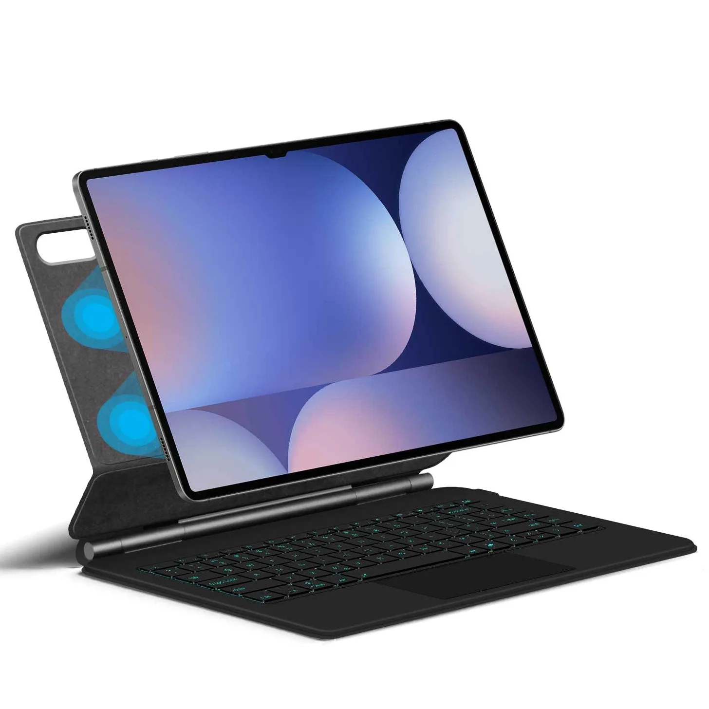 Custodia con Tastiera per Samsung Galaxy Tab S8 Ultra 14.6'' 2022, Supporto a Sbalzo Magnetico Galleggiante, Custodia Protettiva Ultrasottile con Tastiera Retroilluminata