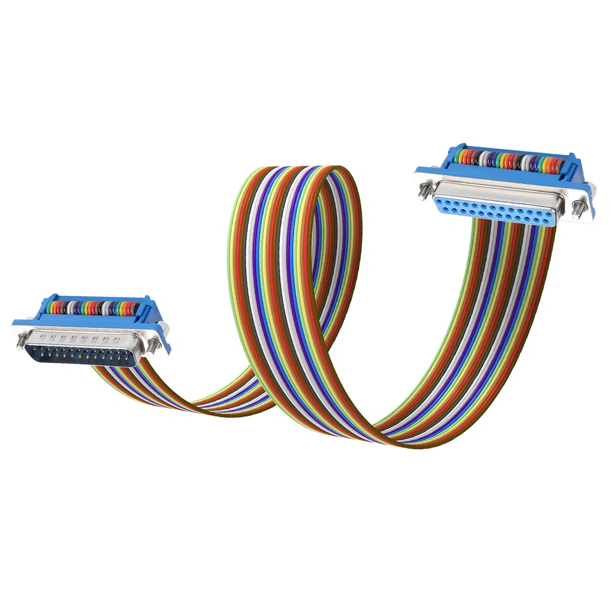 Cavo di prolunga seriale DB25 RS232 Cavo seriale da maschio a femmina Connettore D-SUB a 25 pin Cavo seriale RS232 diritto per computer, stampante, MODEM 1,6 piedi/50 cm