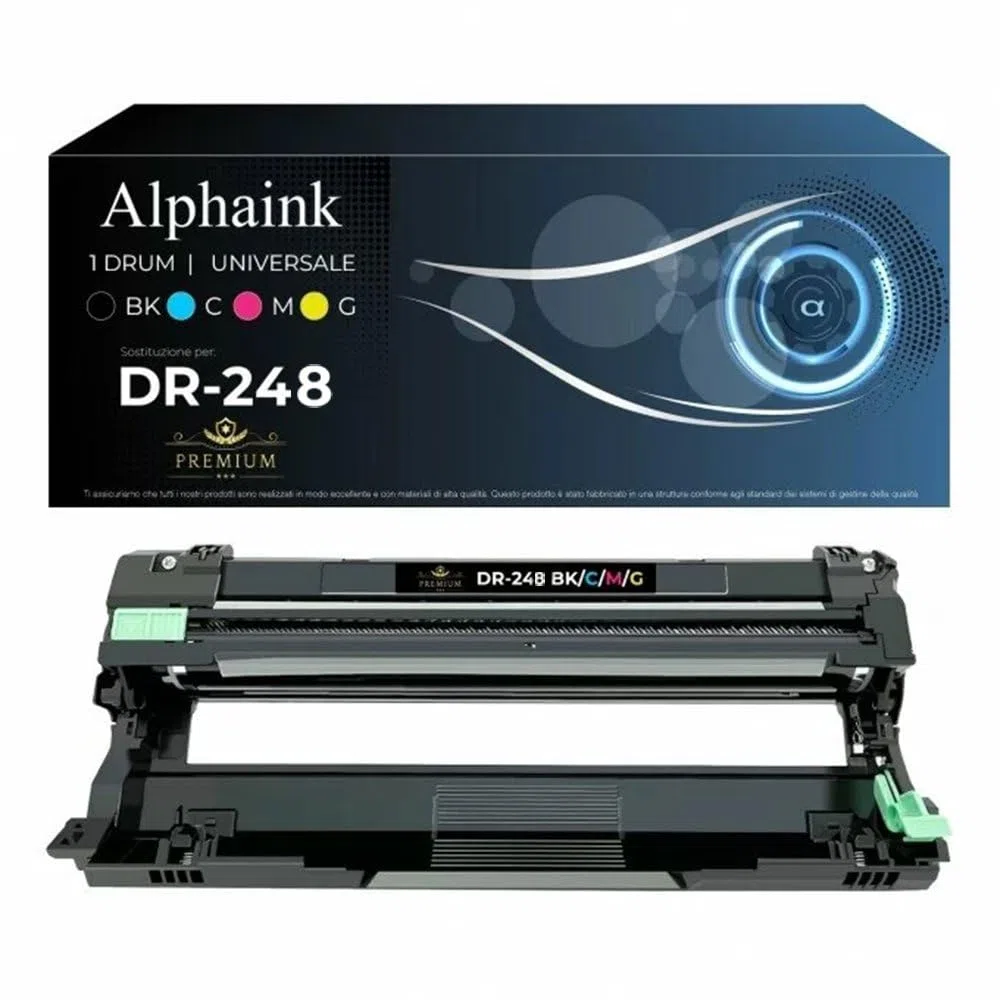 alphaink Tamburo Compatibile con DR 248 DR-248 per Brother MFC-L3760CDW DCP-L3560CDW HL-L3240CDW HL-L3220CW MFC-L3740CDW HL-L8240CDW HL-L8230CDW DCP-L3515CDW DCP-L3520CDW Drum DR248