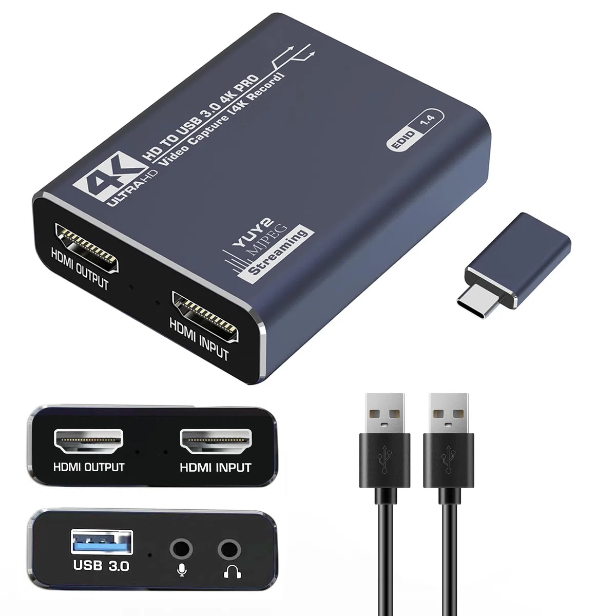Scheda di acquisizione: Elevate Your Streaming Game with 4K Full HD HDMI USB 3.0 Video Capture Card - Progettato per videocamere, PS4, OBS, PS5, Xbox