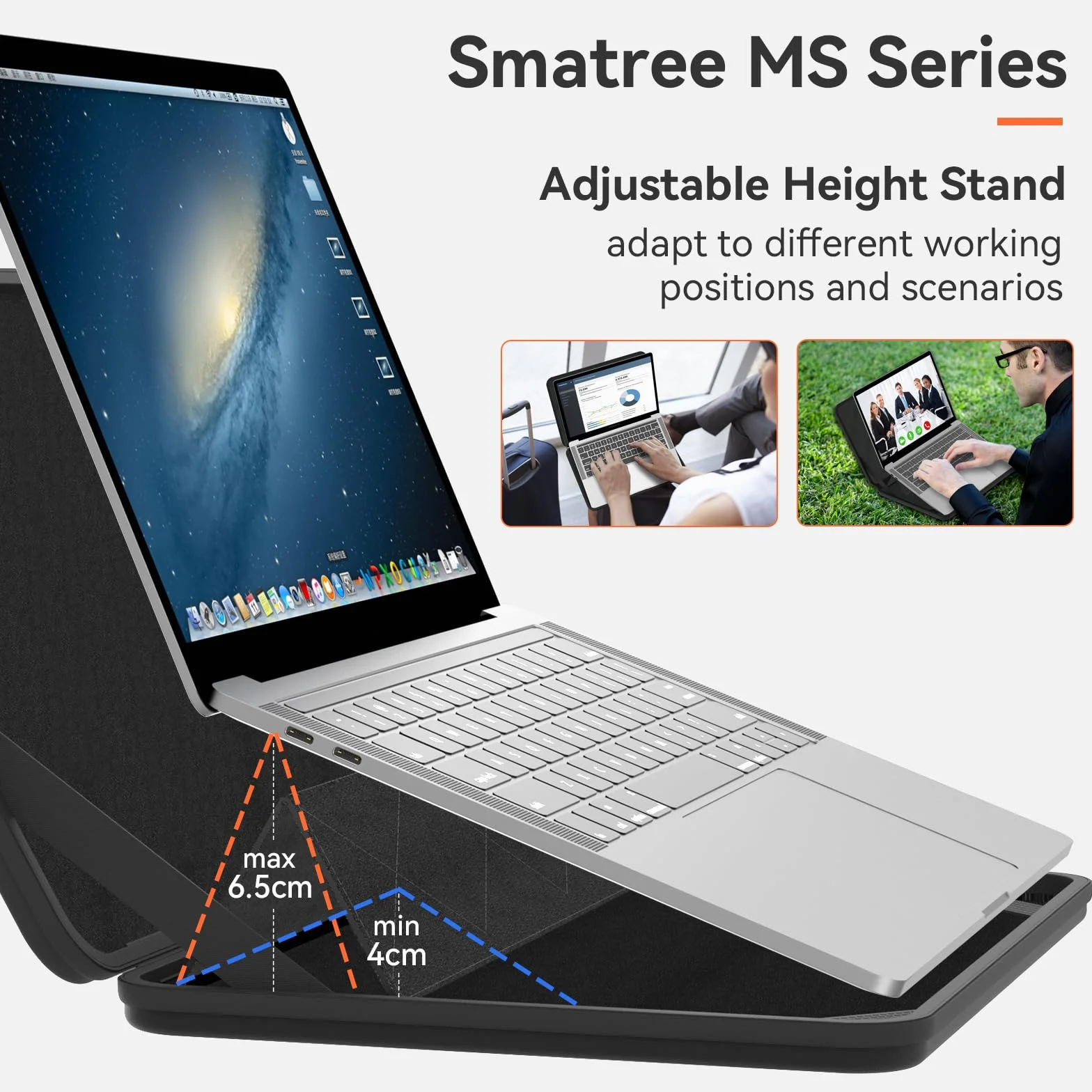 Smatree MS133 custodia rigida in EVA idrorepellente con supporto per 18 pollici MSI Vector A18 HX,Raider A18 HX,Raider 18 HX A14V,Stealth 18 AI Studio A1V,CreatorPro X18 HX-A14V custodia