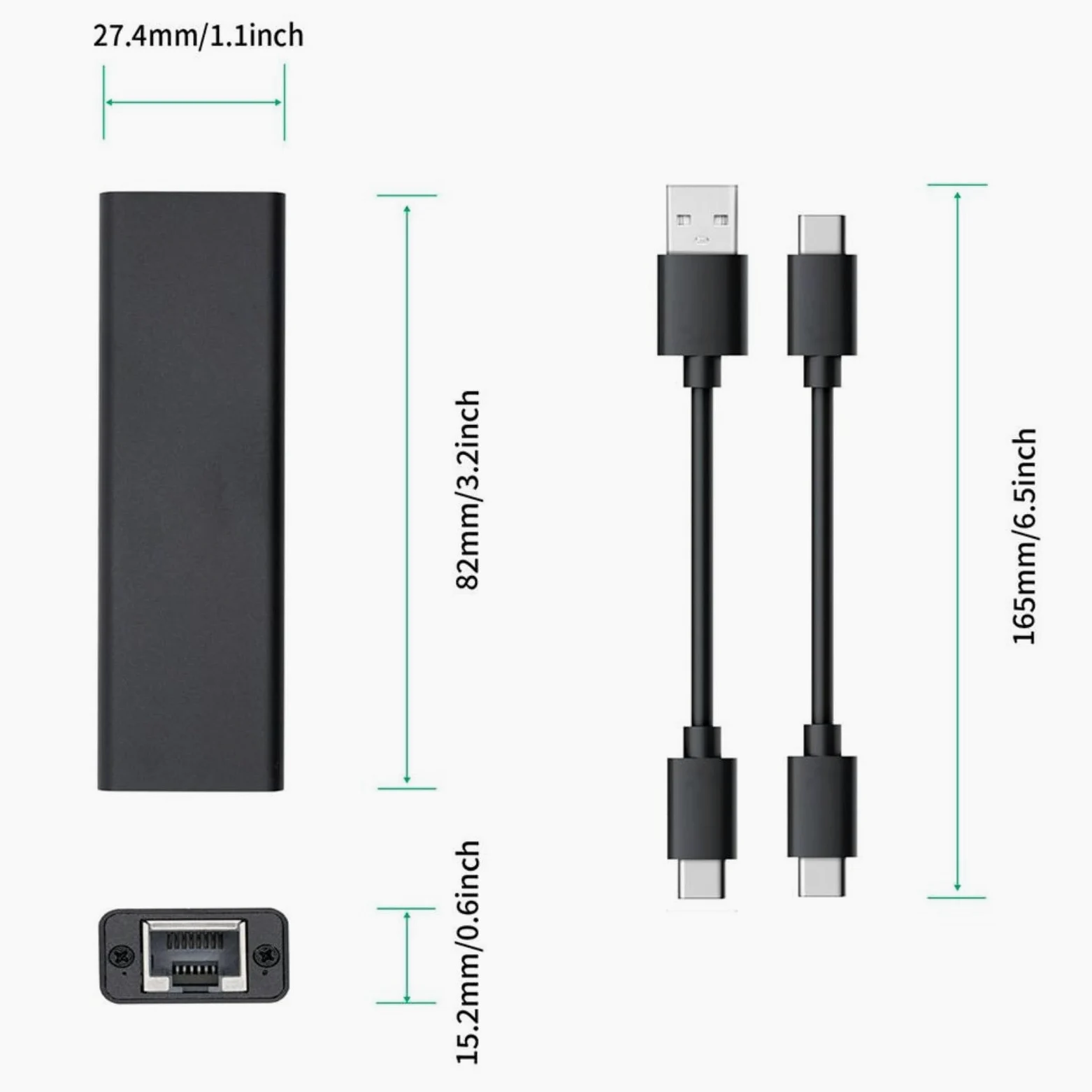 Usb 32 A 5Gbe Adattatore di Rete Con Realtek Rtl8157 Chip Per Windows per MAC per LINUX Supporto 5Gbps Connessione Ethernet Ad Alta Velocità Per Viaggi di Lavoro