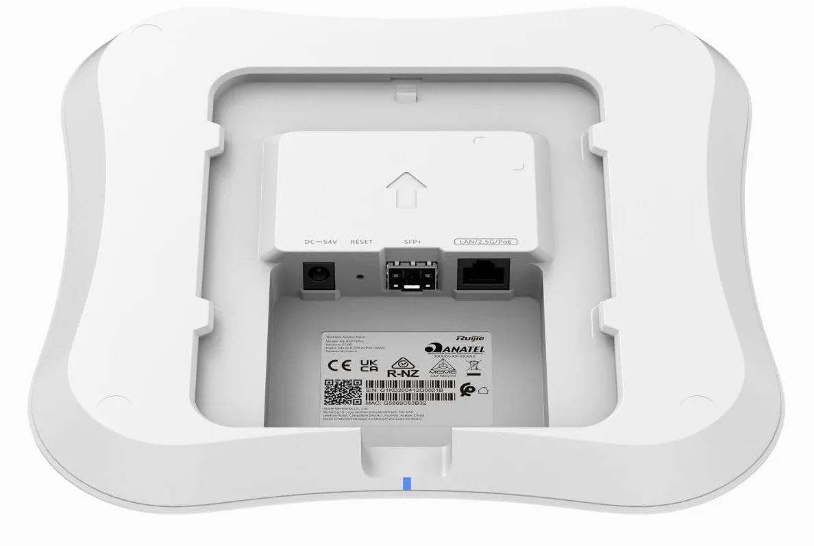 Ruijie Networks RG-RAP73PRO punto accesso WLAN 13657 Mbit/s Bianco Supporto Power over Ethernet [PoE] (Ruijie Wi-Fi 7,BE14000,SFP+,High-Density Access Point)