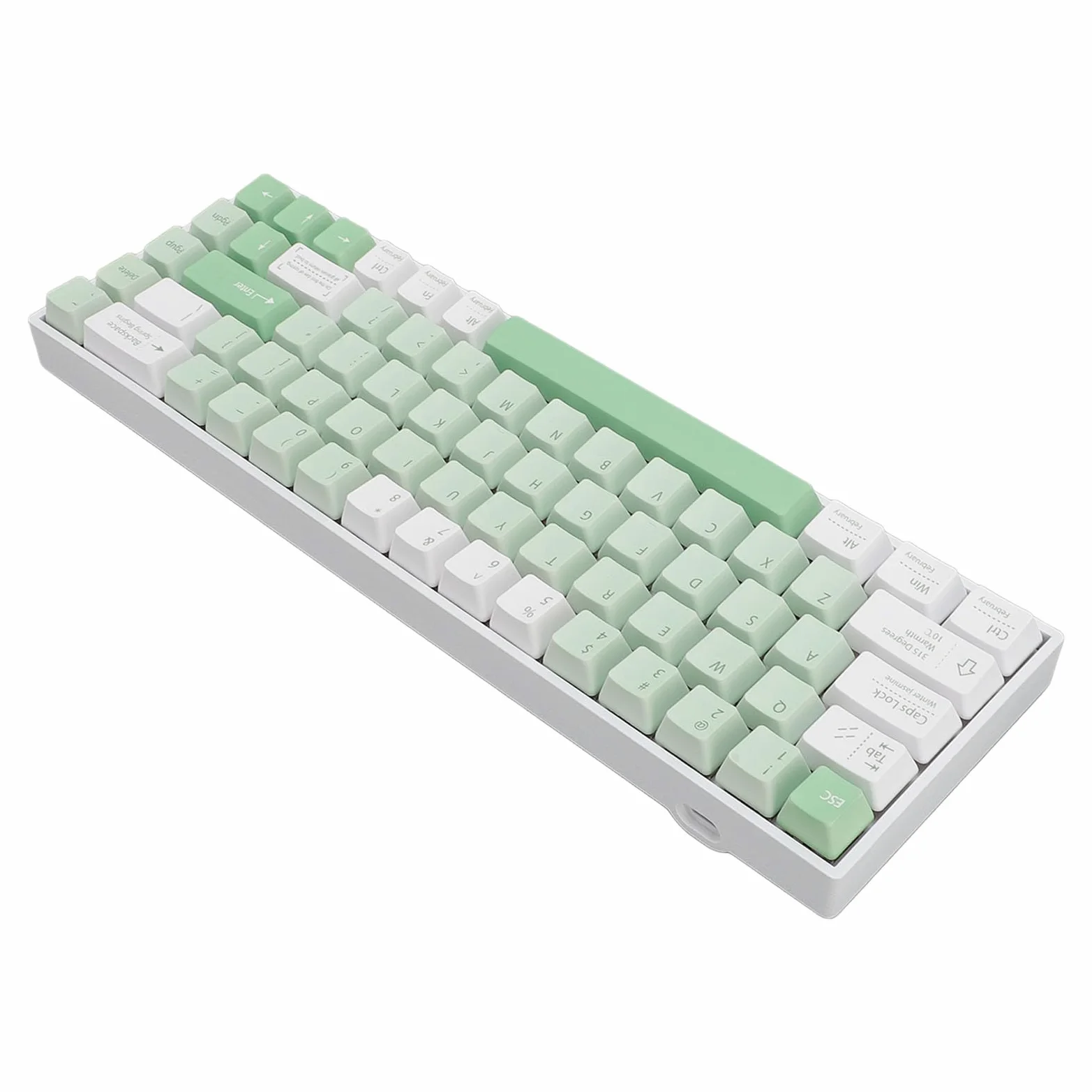 Sxhlseller Tastiera Meccanica a 68 Tasti, Tastiera da Gioco Wireless Bluetooth 3.0 5.0 Tipo C Cablata RGB Retroilluminata Al 60% con Interruttore Blu e Batteria Al Litio da 3000 MAh