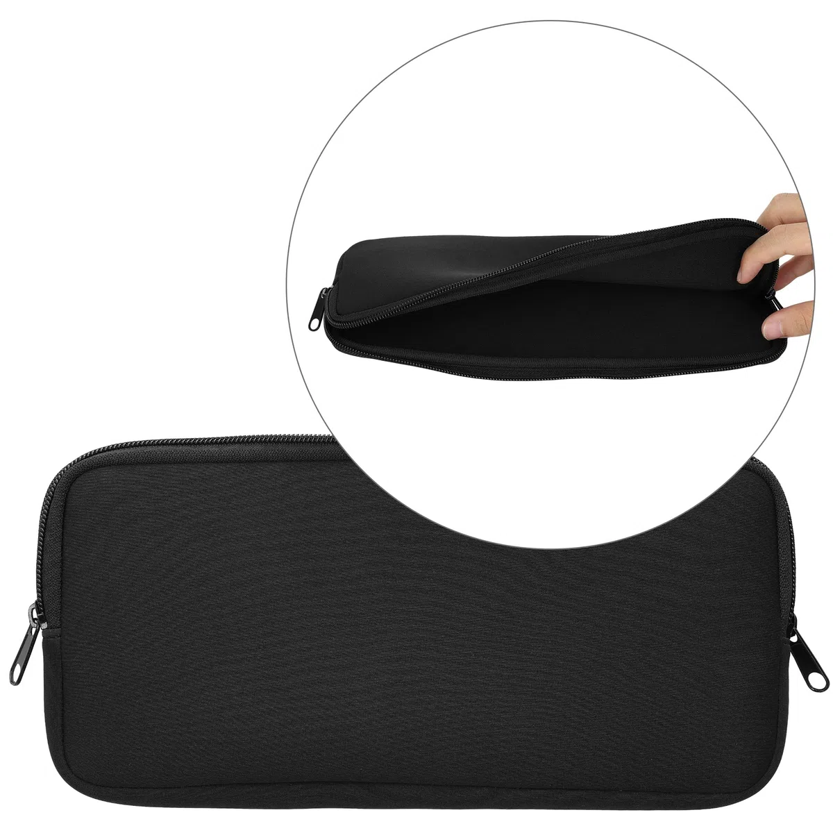 kwmobile Custodia Tastiera Wireless Compatibile con Logitech K380 - Porta Tastiera PC Portatile - Copri Tastiera Computer nero