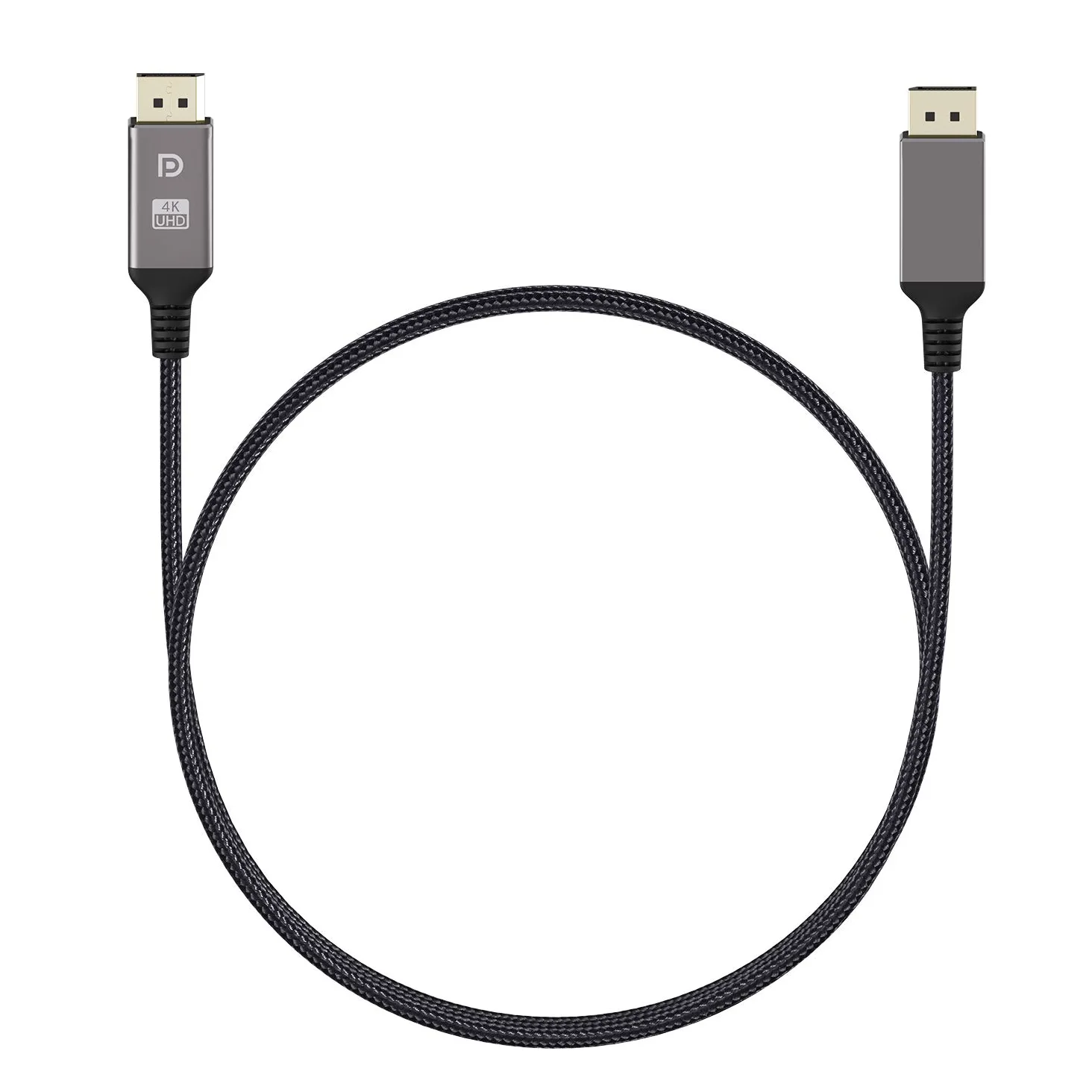 Cavo DisplayPort da 1,2 m ad alta velocità da DisplayPort a DisplayPort in nylon intrecciato, supporta 4 K a 60 Hz e 2 K a 144 Hz per computer portatile, proiettore TV, ecc. Cavo monitor da gioco,