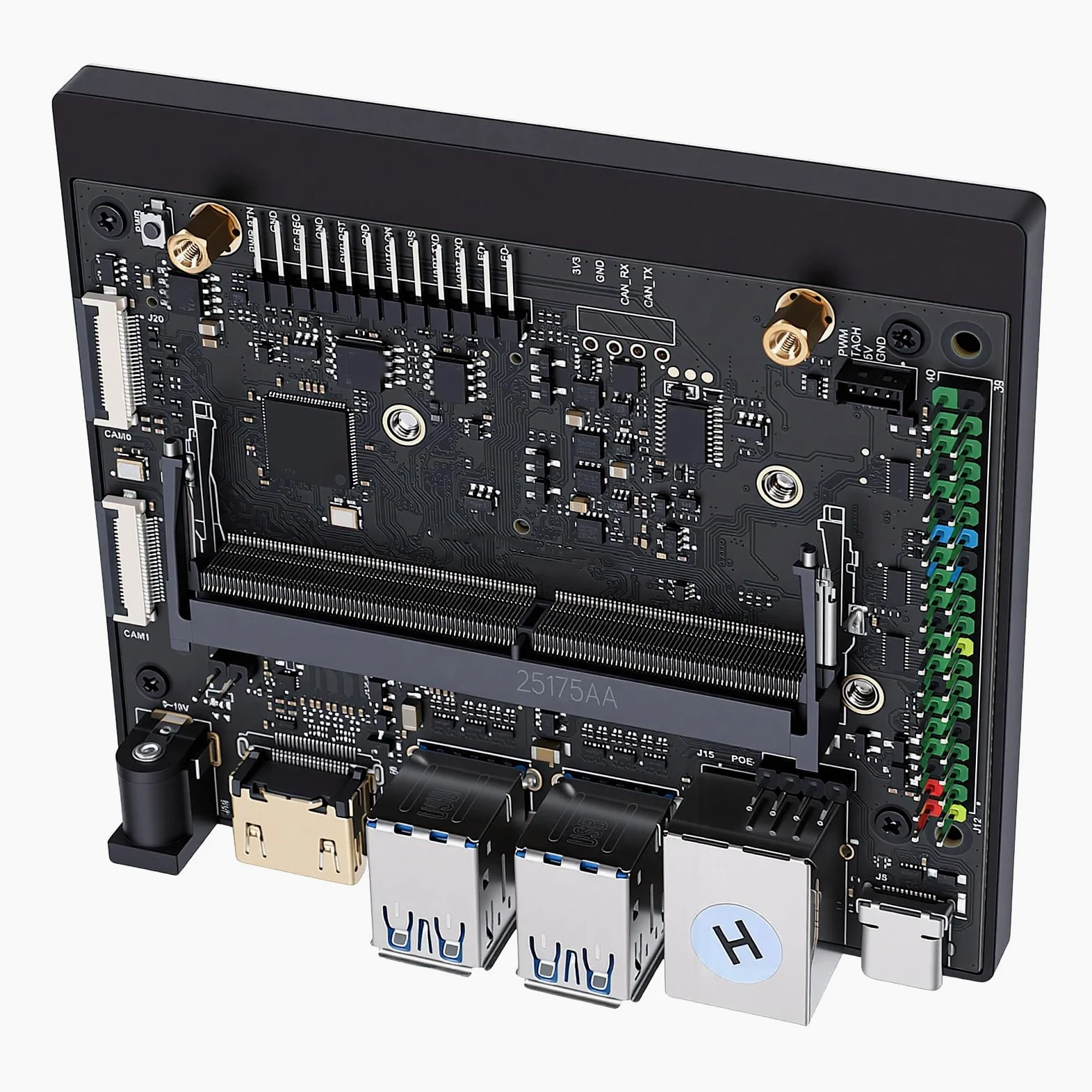 Generic Scheda di Sviluppo AI con connettività Estesa per Scheda PCB Super Carrier Orin NX, Potente Supporto per Applicazioni AI, Adatta a Ingegneri e Sviluppatori