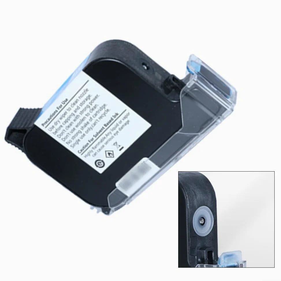 Cartuccia d'inchiostro nero ad alta resa, 42 ml, per stampante con ugello da 12,7 mm, per asciugatura rapida, formula per codificare su tessuto, metallo e legno (A)