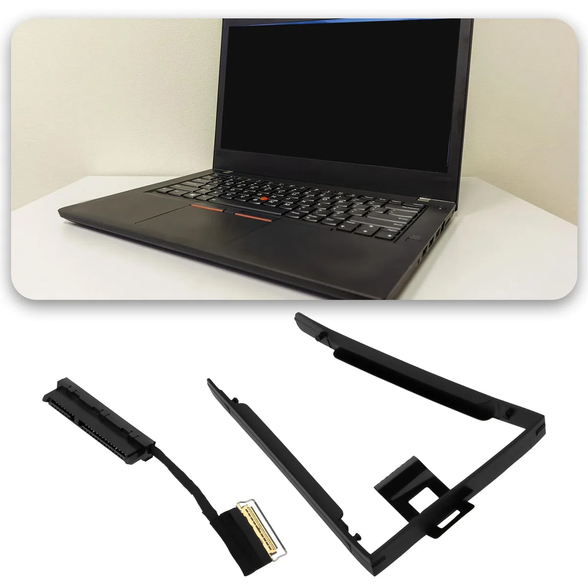 OTOTEC 1 Set HDD SSD Hard Drive Cavo Connettore 2.5 Pollici SATA 00UR495 DC02C009L30 Compatibile con Lenovo ThinkPad T470 T480 A485 A475