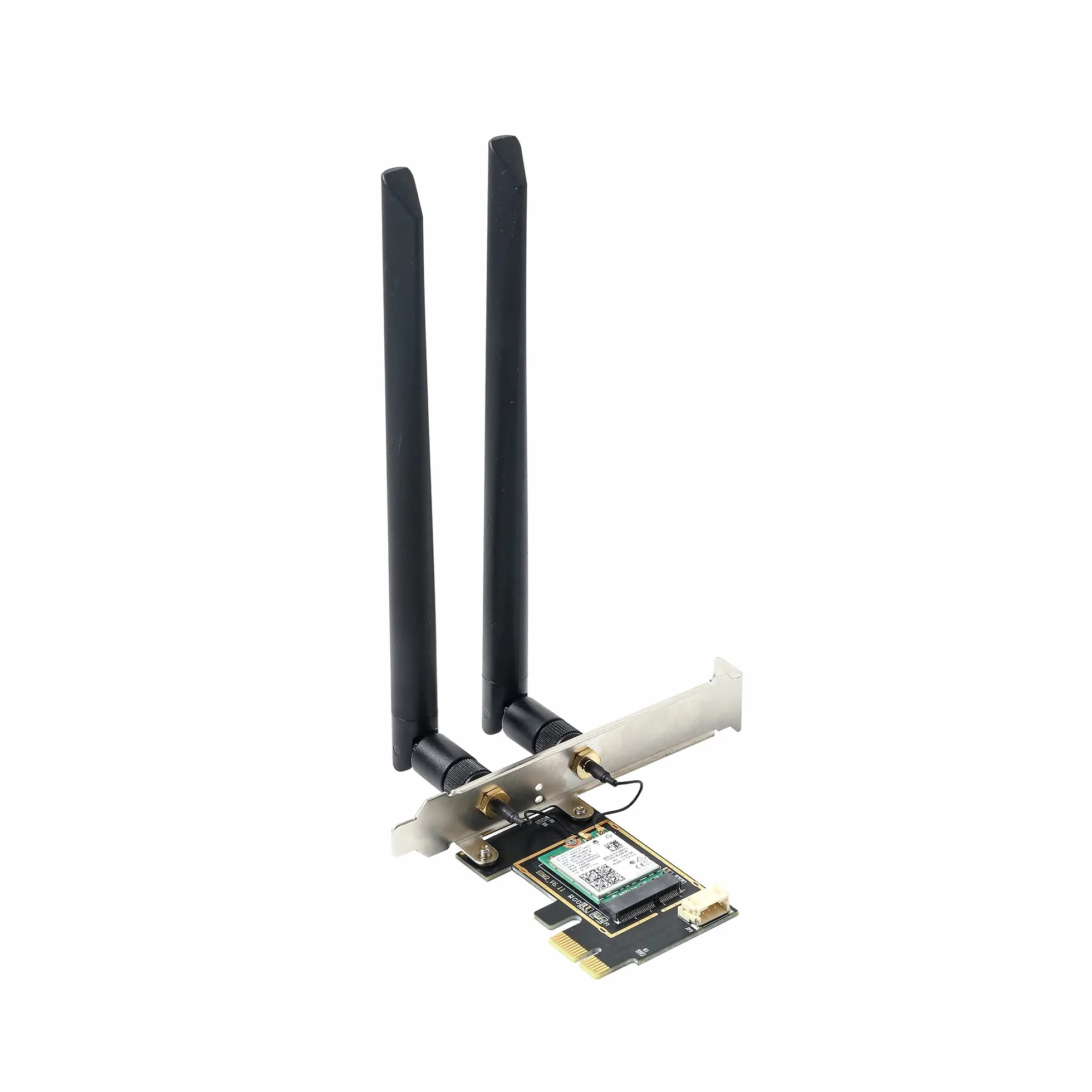 ZimaBoard Scheda WiFi PCIe, 6E M.2 NGFF Kit adattatore Mini Desktop, Nuovo adattatore wireless 6GHz BT5.2 802.11ax 5400Mbps 2.4GHz 5GHz supporto OFDMA MU-MIMO AX210NGW Scheda di rete Gigabit