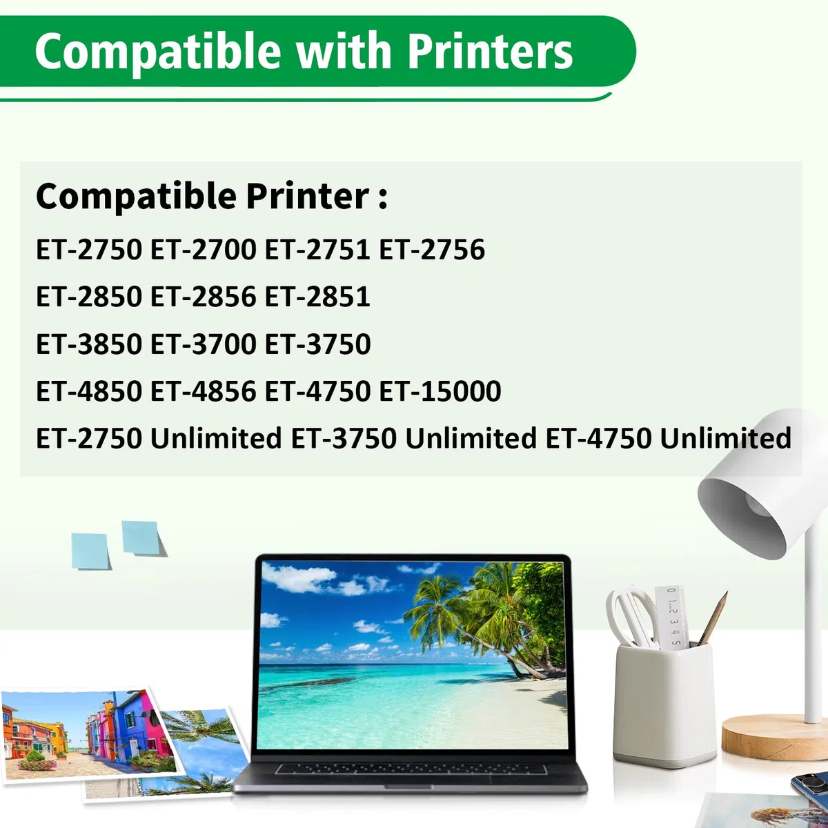 102 Inchiostro Compatibile con Epson 102 Flaconi di Inchiostro per Ecotank ET-2750 ET-4750 ET-4850 ET-3850 ET-2756 ET-2751 ET-2850 ET-2856 ET-3700 ET-3750 ET-4856 ET-15000 (4 Pack BK/C/M/Y)