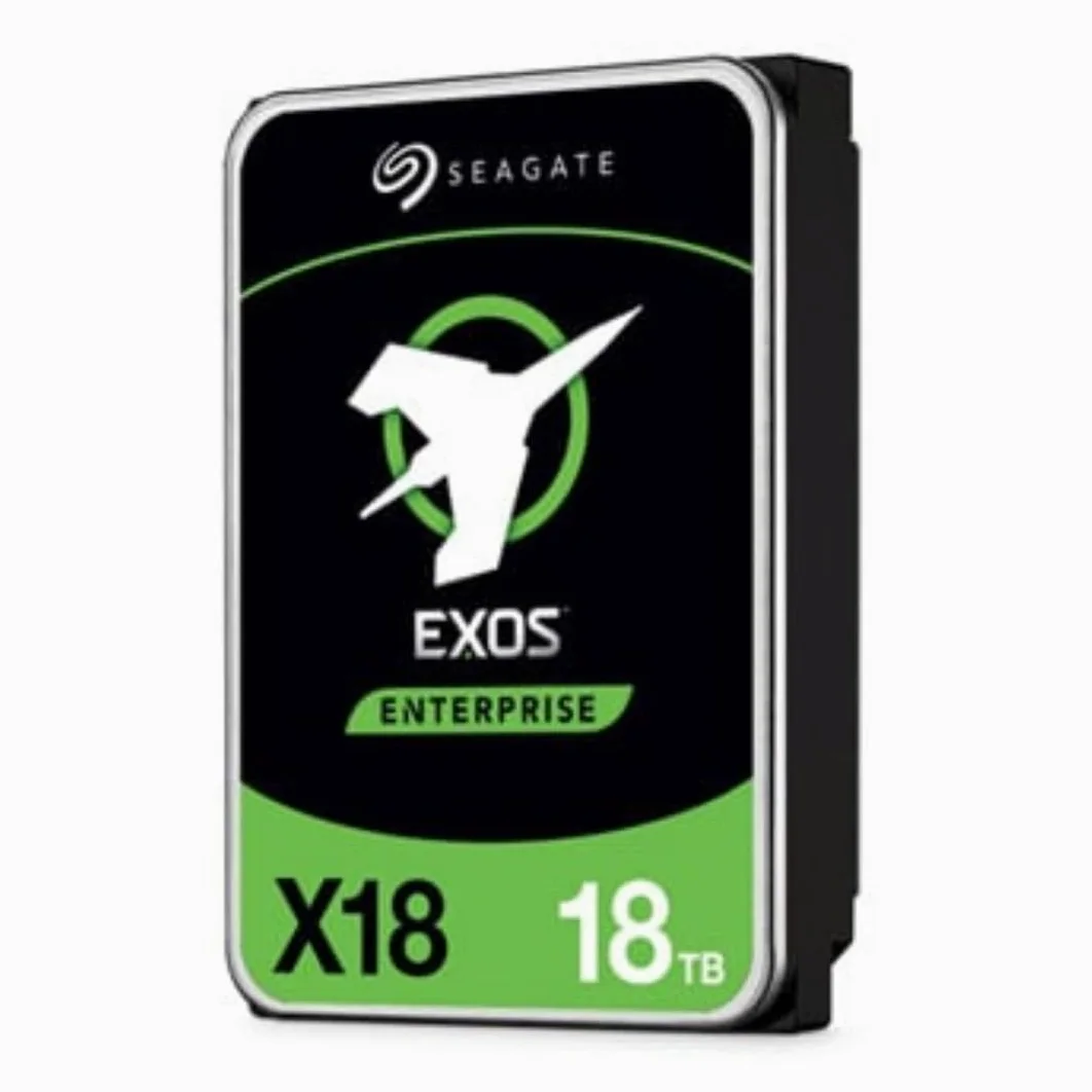Seagate Exos X18, 18TB, Hard Disk Interno, HDD, SAS, Classe Enterprise, CMR 3,5", Hyperscale SATA 6GB/s, 7.200 RPM, 512e, caching avanzato (ST18000NM000J)