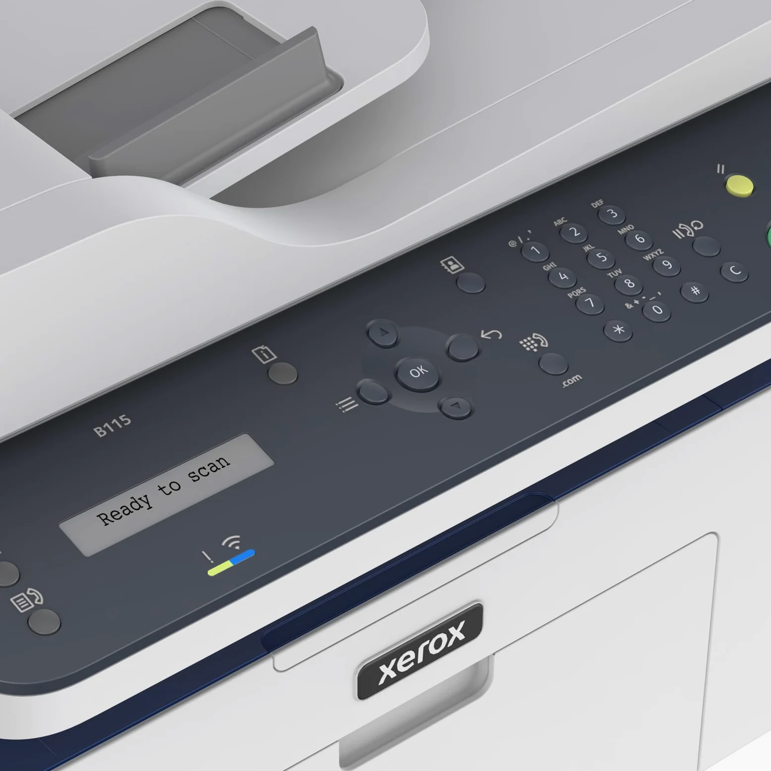 Xerox B115 Stampante Multifunzione Wireless – Laser monocromatica 4-in-1 All-in-One, stampa/scansione/copia/fax, A4, ideale per scrivania in home office e piccoli team, compatibile mobili, Wi-Fi, EU