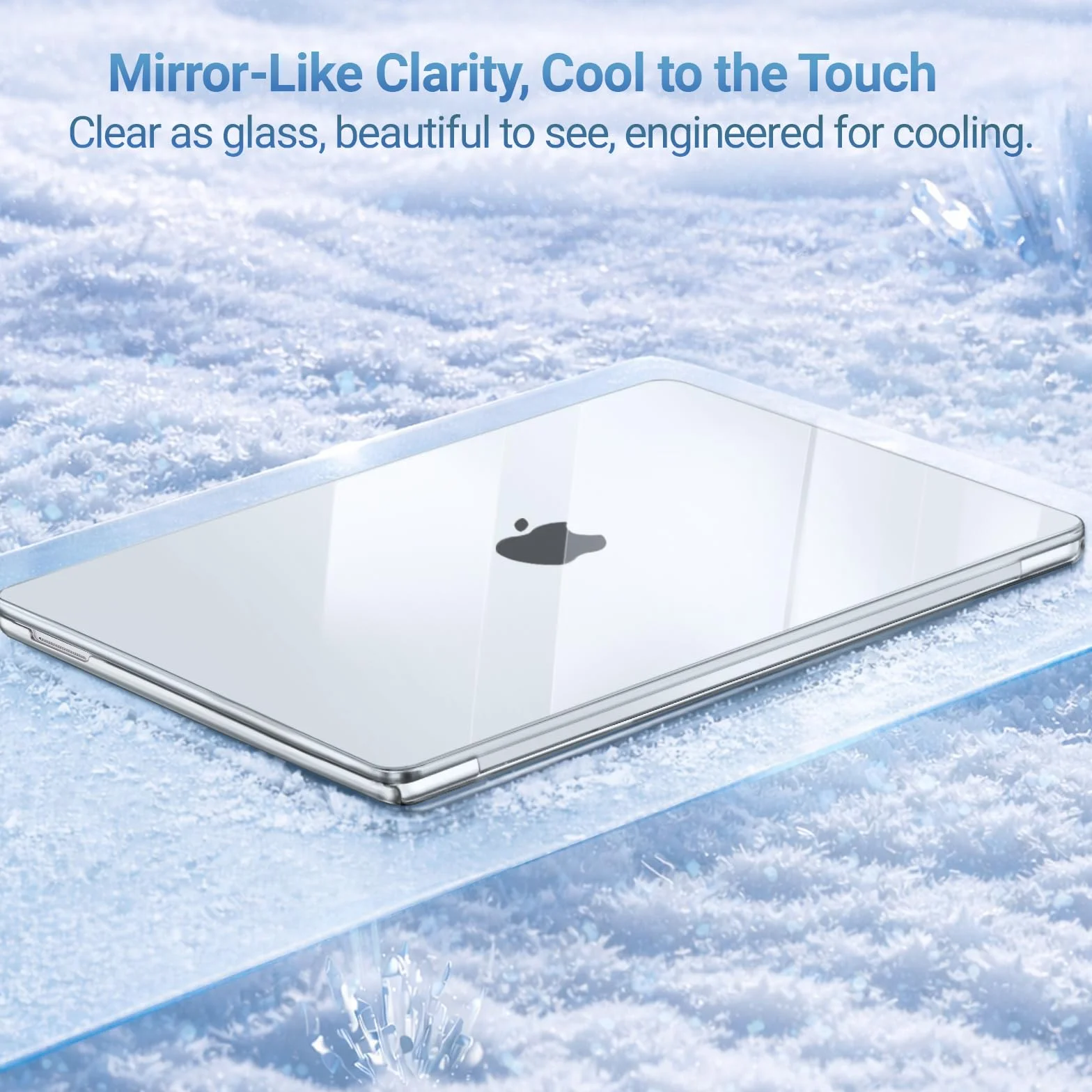 MOSISO Cover Compatibile con MacBook Air 15 Custodia M5 M4 M3 M2 2026-2023 A3448 A3241 A3114 A2941, Cover per Macbook Air 15 Pollici M5 M4 M3 M2&Copritastiera&Pellicola&Coaster, Cristallino