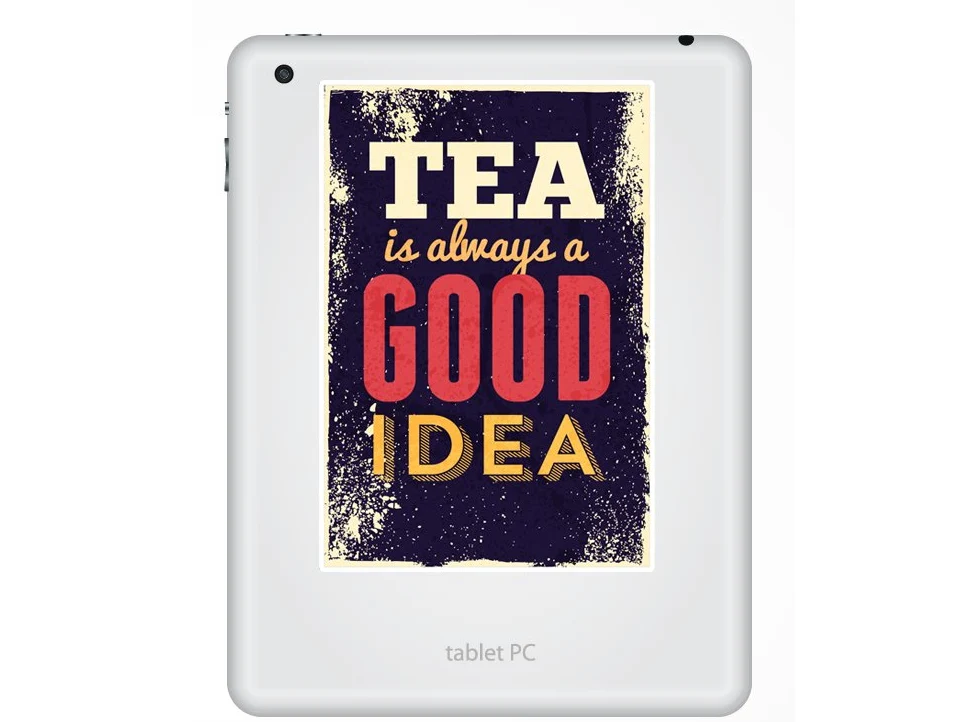 2 x 30cm/300mm Tea è sempre una buona idea Adesivi vinilici British #7520