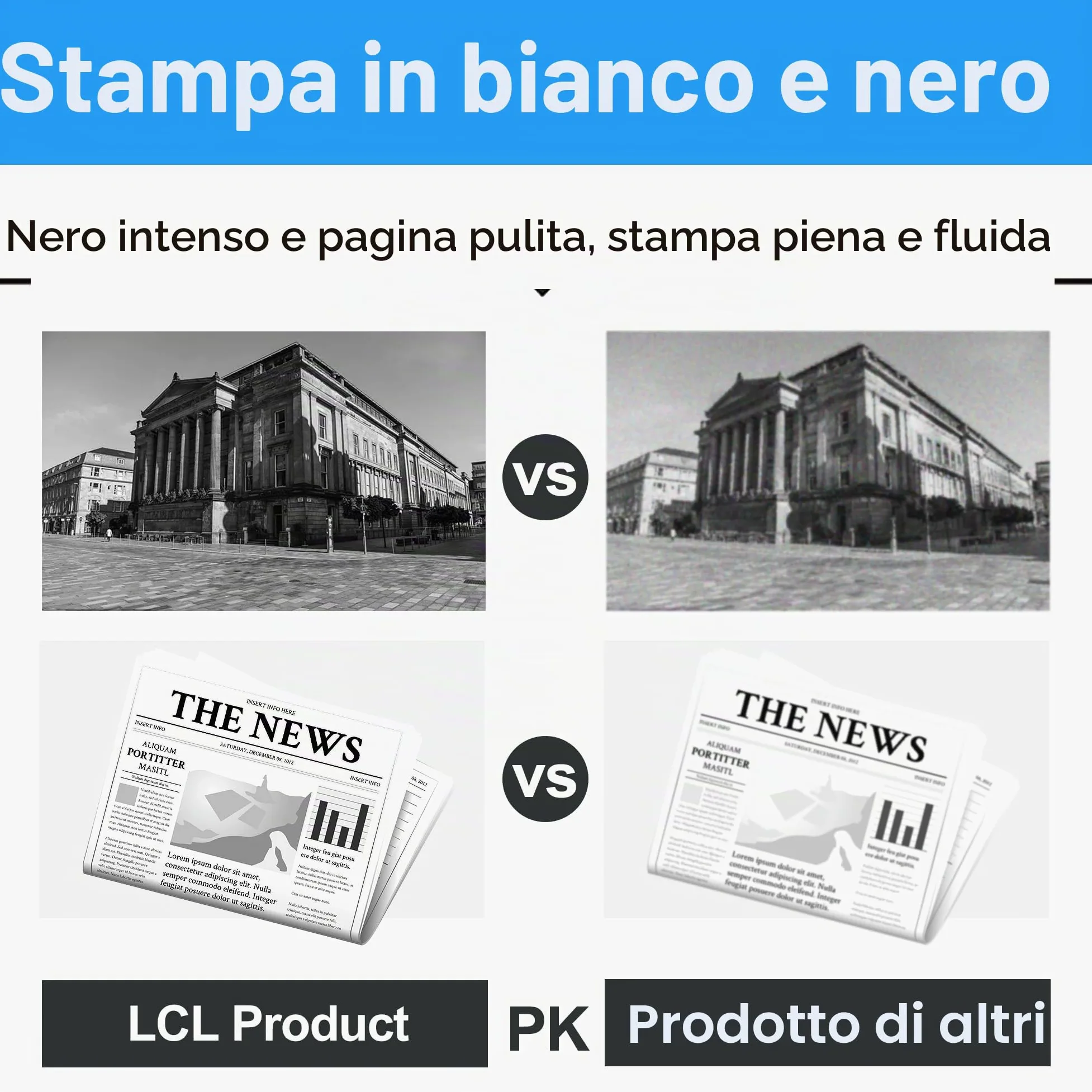 LCL Cartuccia di Toner Compatibile Versalink C7020 C7025 C7030 106R03741 (1 Nero) Sostituzione per Xerox Versalink C7020 C7025 C7030