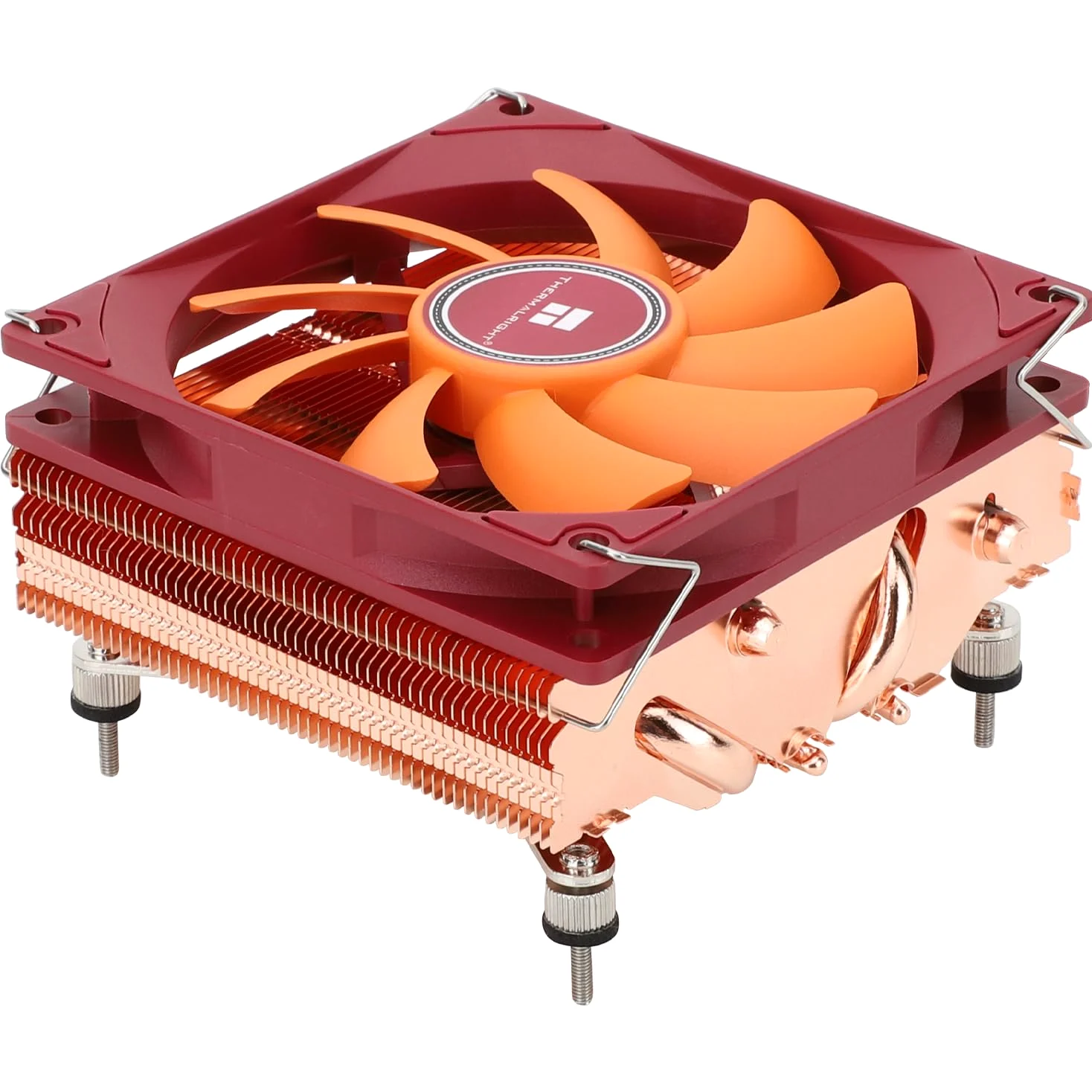 TR-Thermalright AXP90 X47 Full CPU Cooler-4 Heatpipes, silenzioso, 92 mm, a basso profilo, 2700 RPM, per AMD AM4/AM5, Intel LGA1851/1700/115x/1200, basso profilo ITX PC