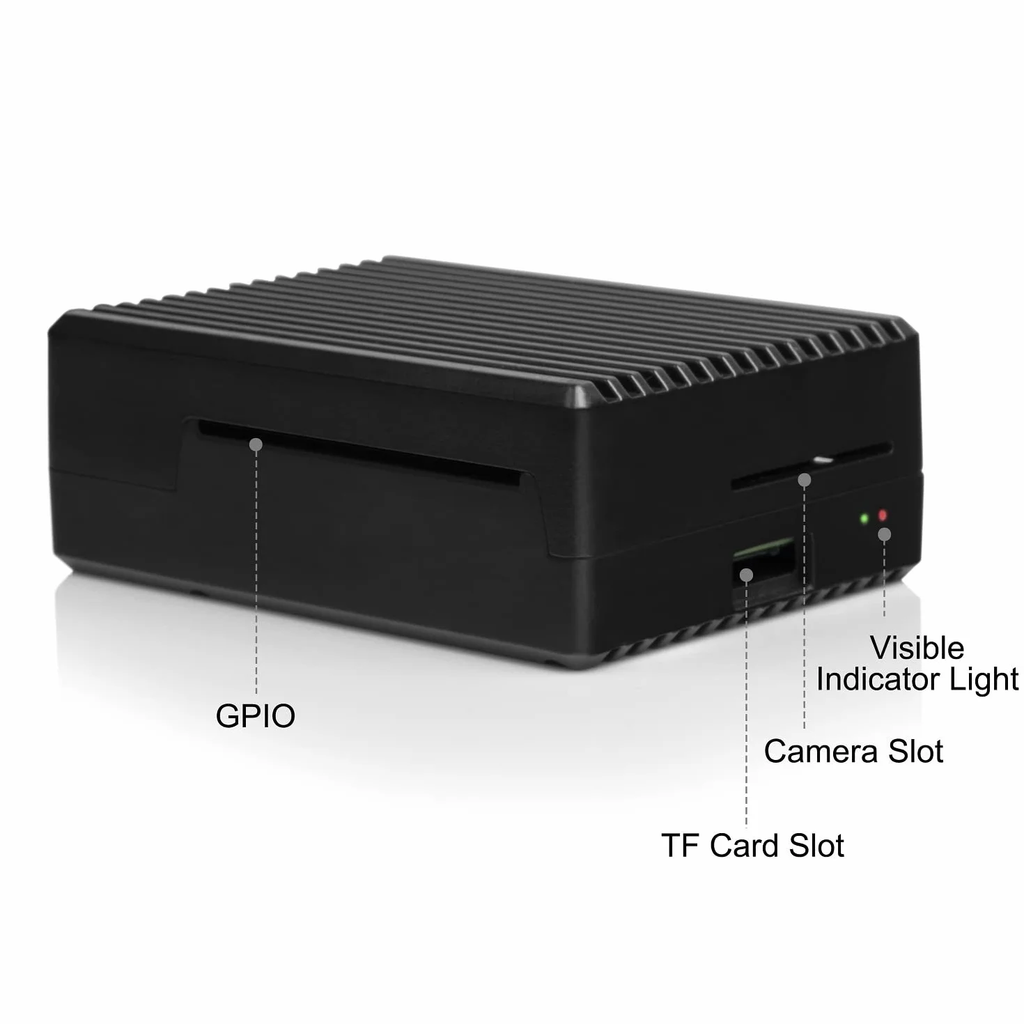 Miuzei Alloggiamento per Raspberry Pi 4 con custodia in alluminio raffreddamento passivo, per Raspberry Pi 4B, alloggiamento in alluminio compatibile con Raspberry Pi modello B 8 GB/4 GB/2 GB