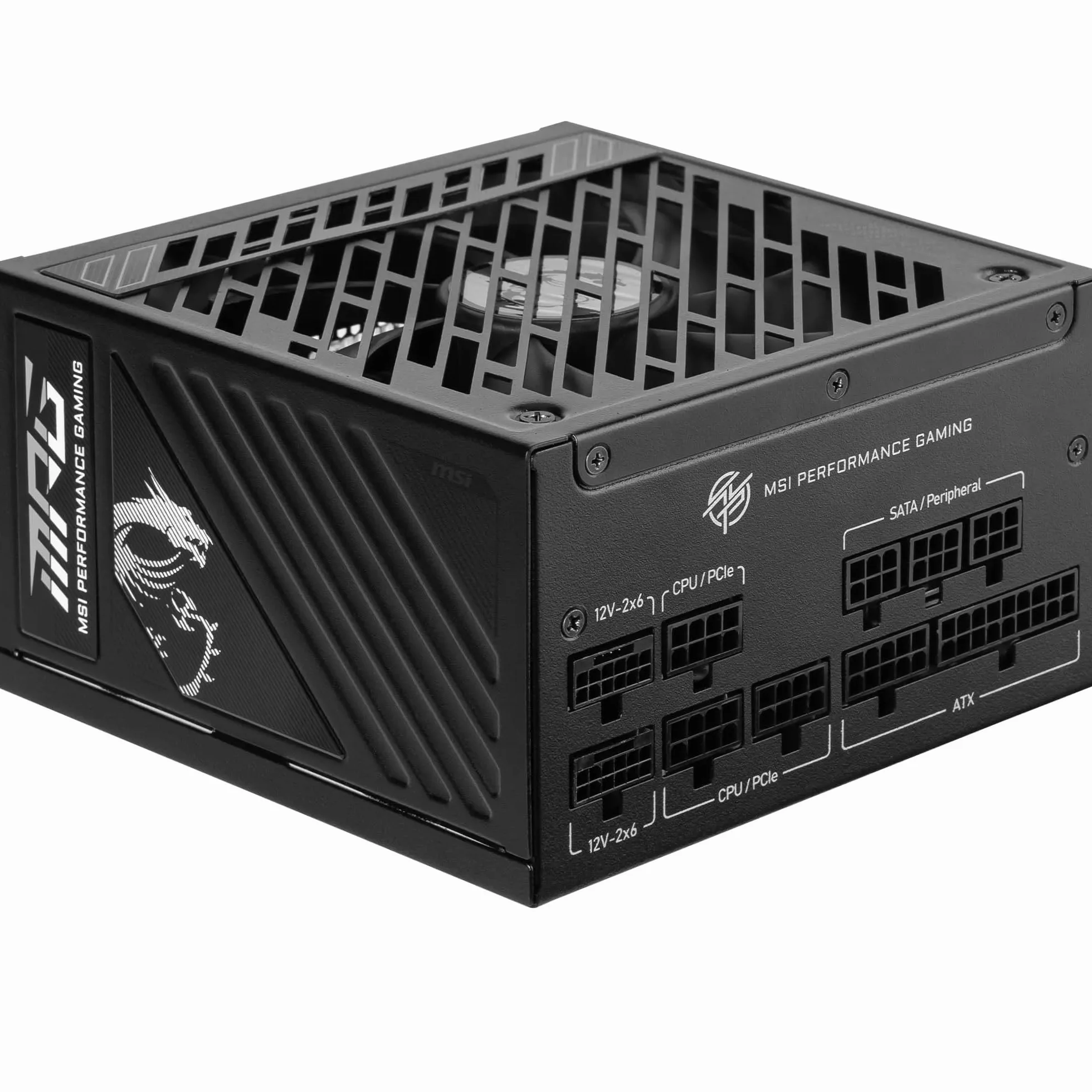 MSI MPG A850GS PCIE5 Alimentatore, spina EU, 850W, certificato 80 Plus Gold, ATX 3.1, compatibile PCIe 5.1, due cavi nativi 12V-2x6 con connettori bicolore, ATX