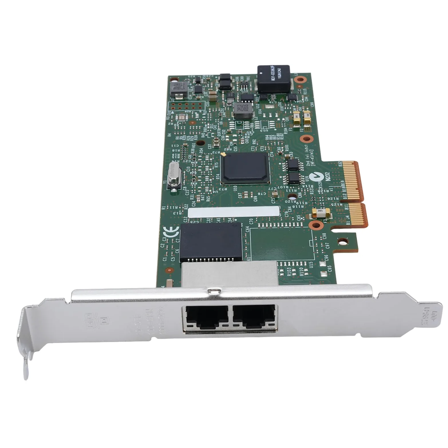 Jiawu Adattatore Server Ethernet PCIE I350-T2 Scheda di Rete Gigabit a Basso Consumo Energetico per Data Center 10 100 1000 Mbps