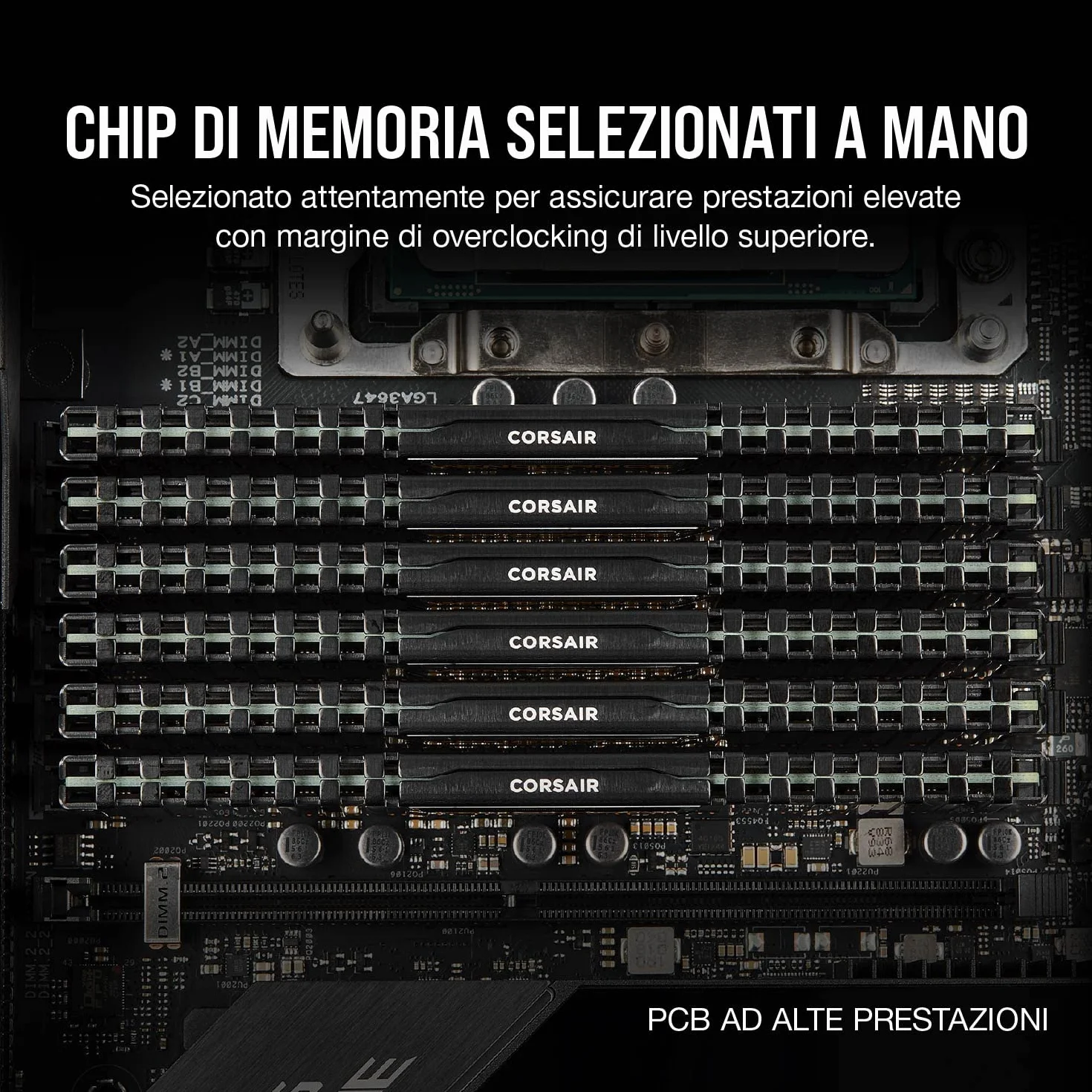Corsair CMK16GX4M2E3200C16 Memoria Desktop, Nero, 2 x 8 gb